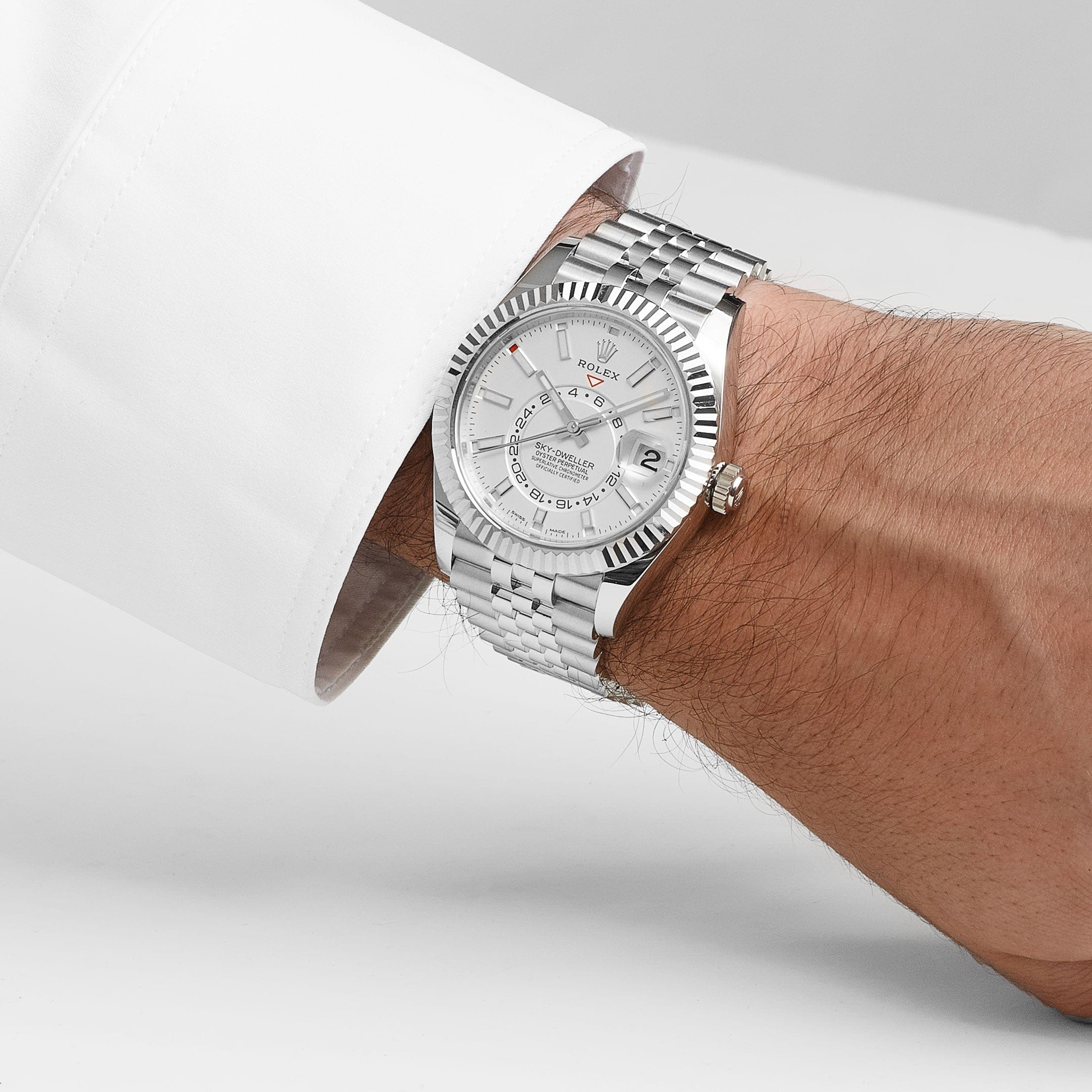 Rolex Sky-Dweller 326934 Stainless Steel White Dial Jubilee (2023