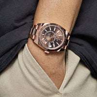 Thumbnail for Rolex Sky-Dweller 326935 Rose Gold Chocolate Dial Oyster