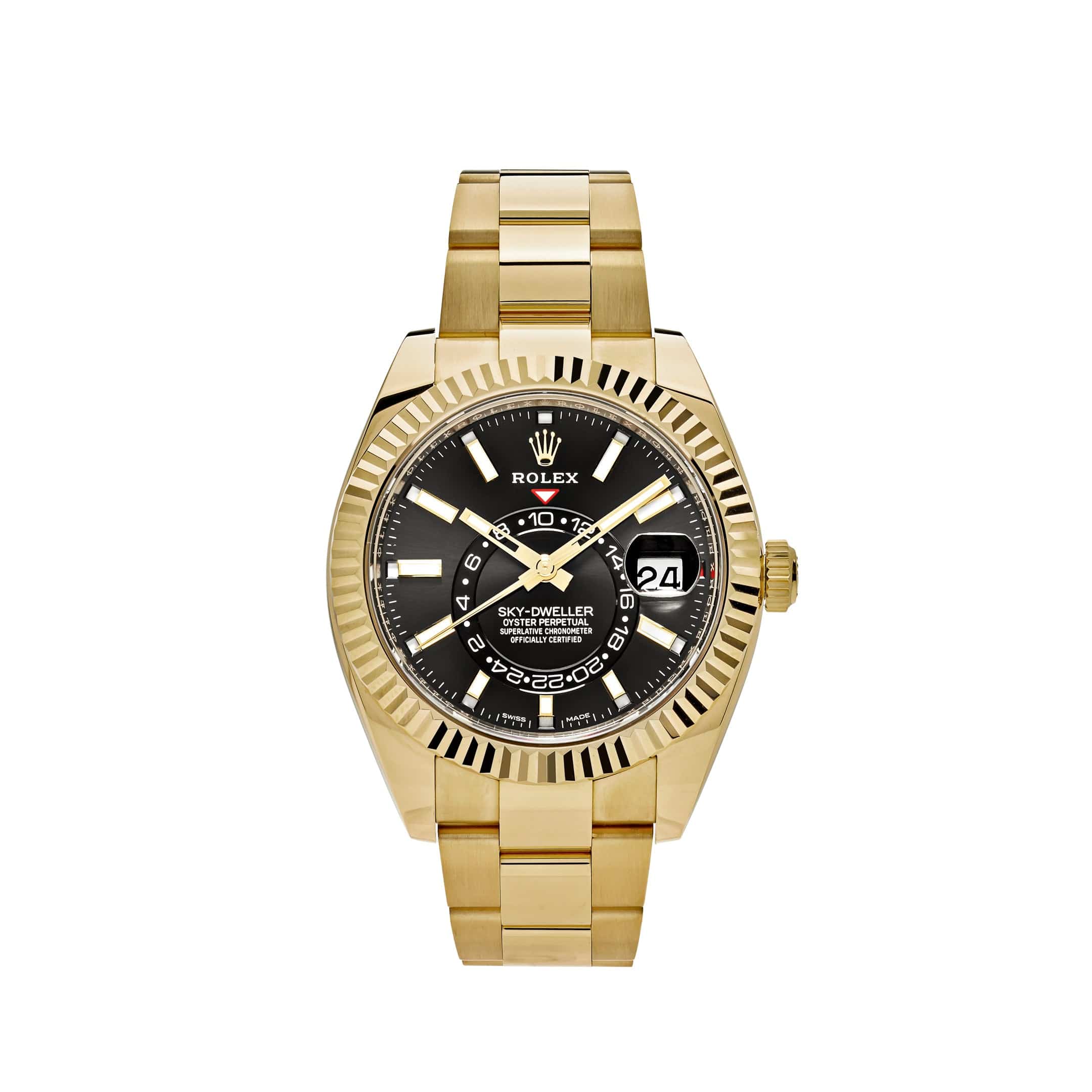 Rolex Sky Dweller 326938 Yellow Gold Black Dial 2021