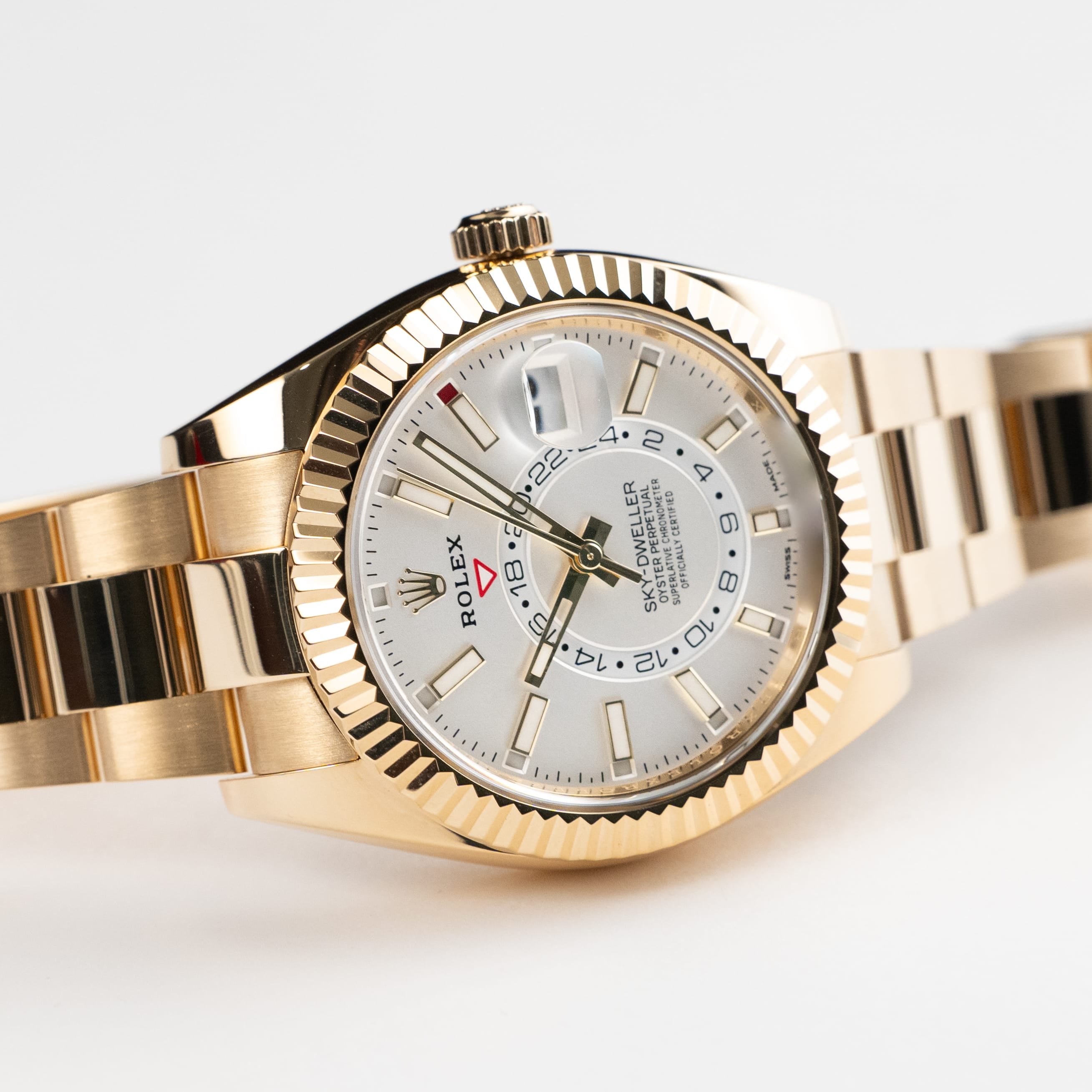 Rolex Sky-Dweller 326938 Yellow Gold White Dial (2022)