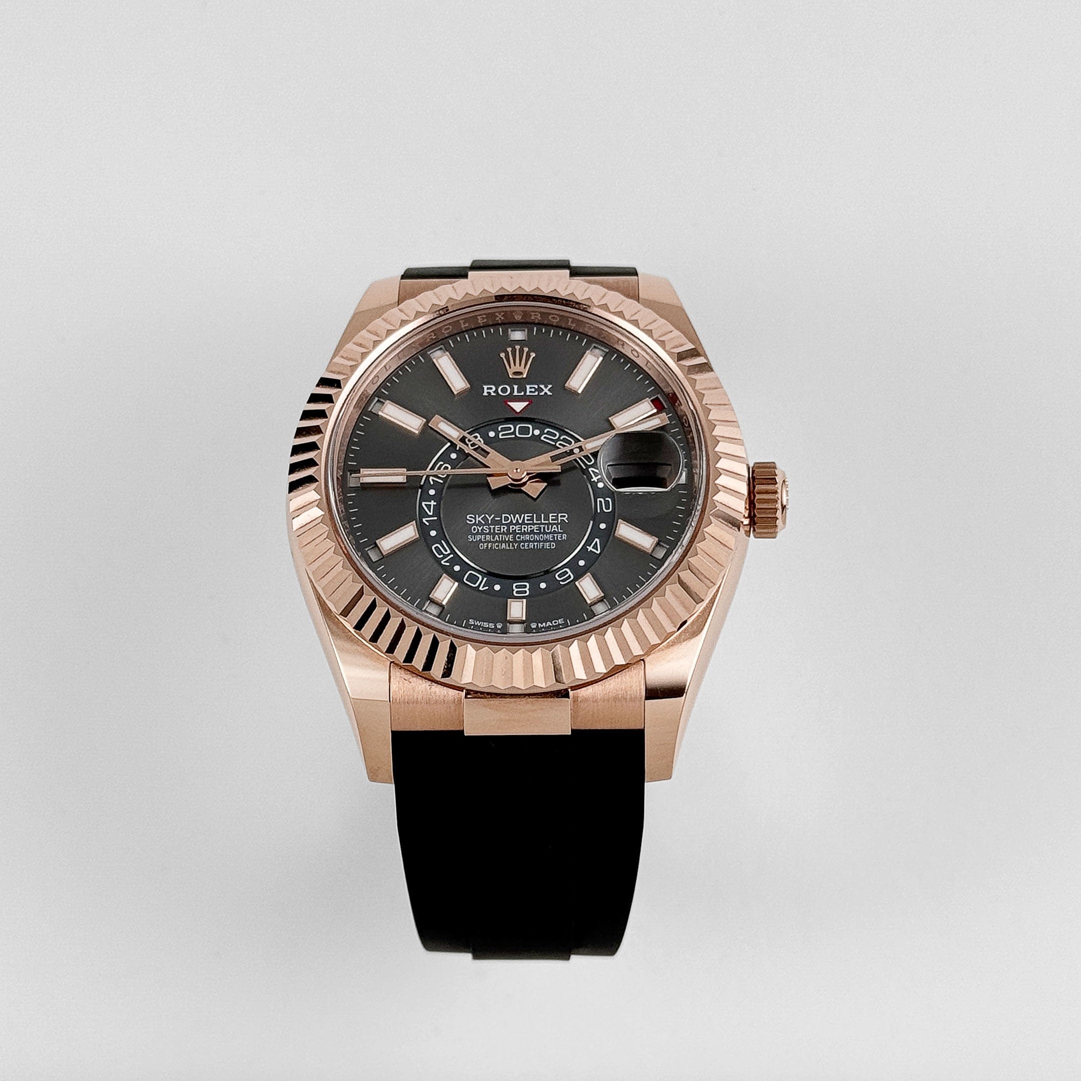 Rolex Sky-Dweller 336235 Rose Gold Slate Rhodium Dial (2024)