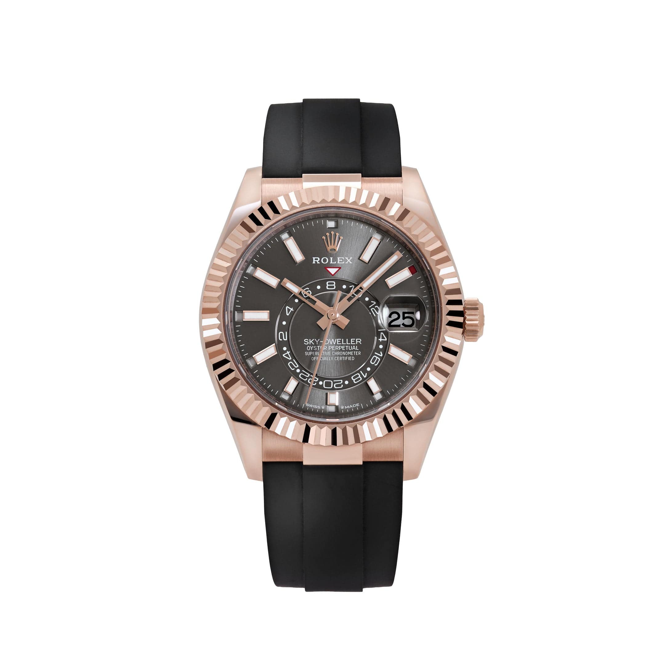 Rolex Sky-Dweller 336235 Rose Gold Slate Rhodium Dial (2024