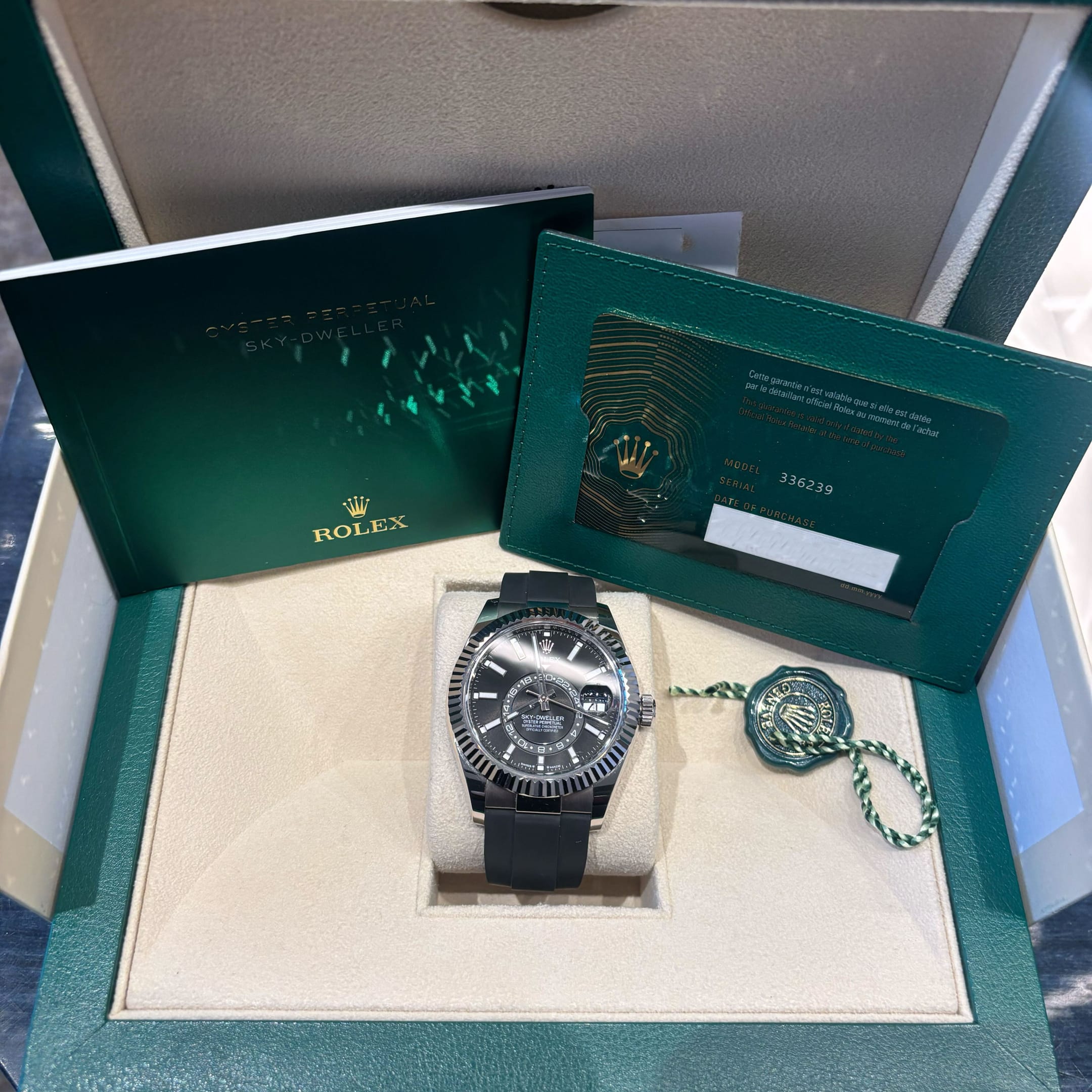 Rolex Sky-Dweller 336239 White Gold Black Dial (2025)