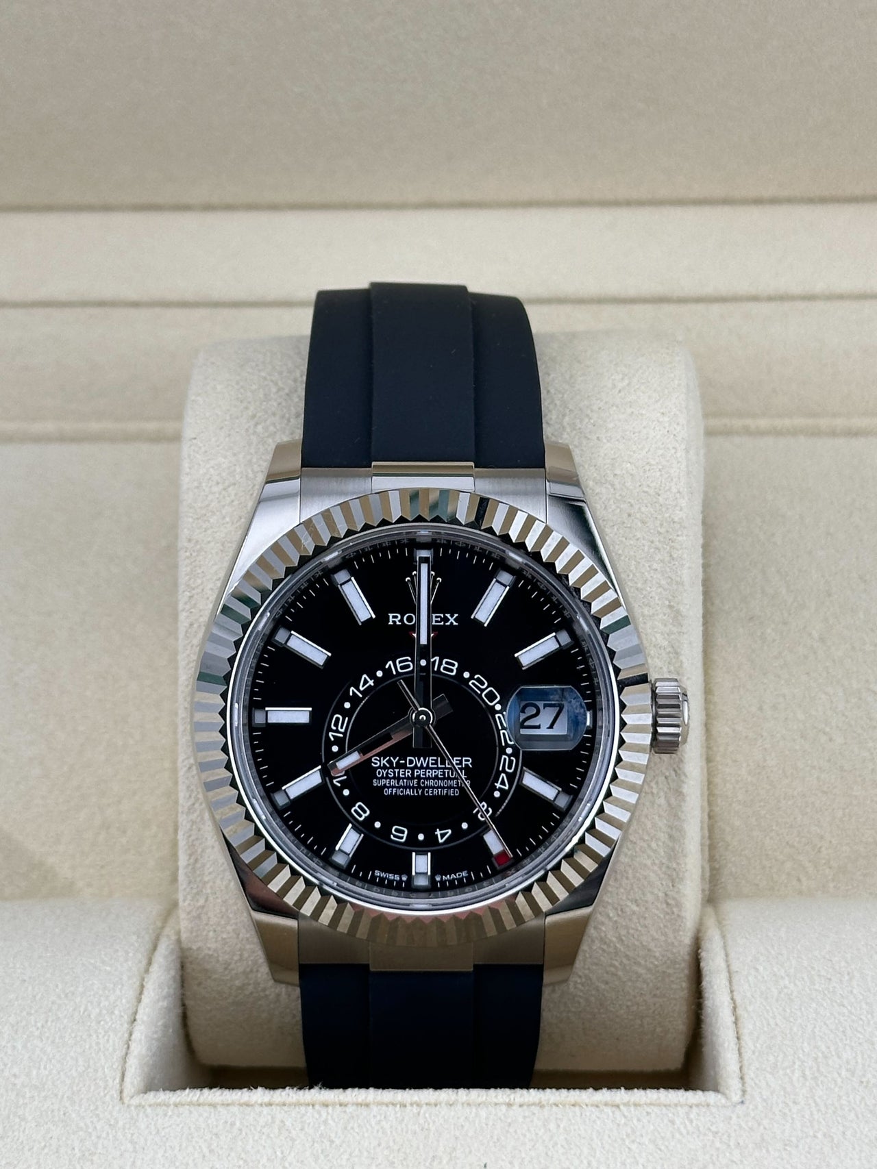 Rolex Sky-Dweller 336239 White Gold Black Dial Oysterflex (2024)