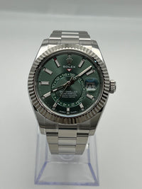 Thumbnail for Rolex Sky-Dweller 336934 Oystersteel/White Gold Green Dial