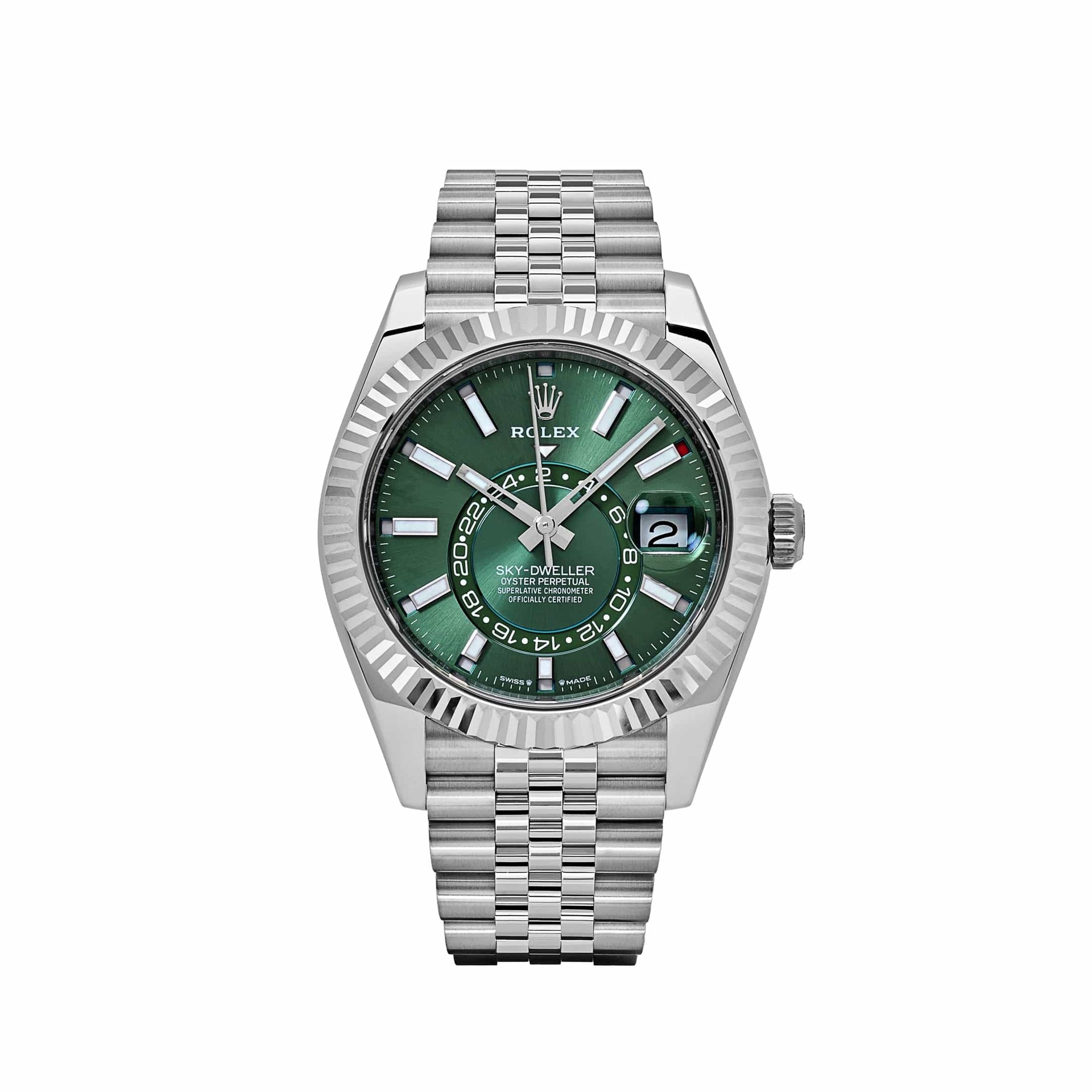 Rolex Sky-Dweller 336934 Stainless Steel Green Dial Jubilee (2024