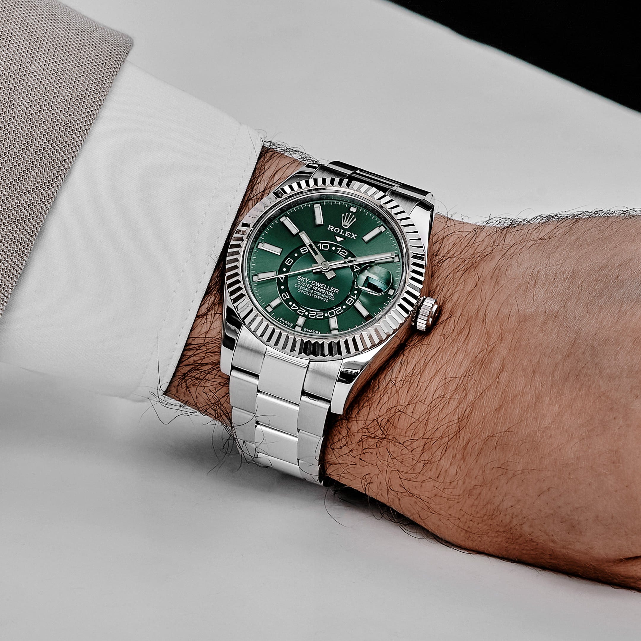 Rolex Sky-Dweller 336934 Stainless Steel Green Dial Oyster (2025