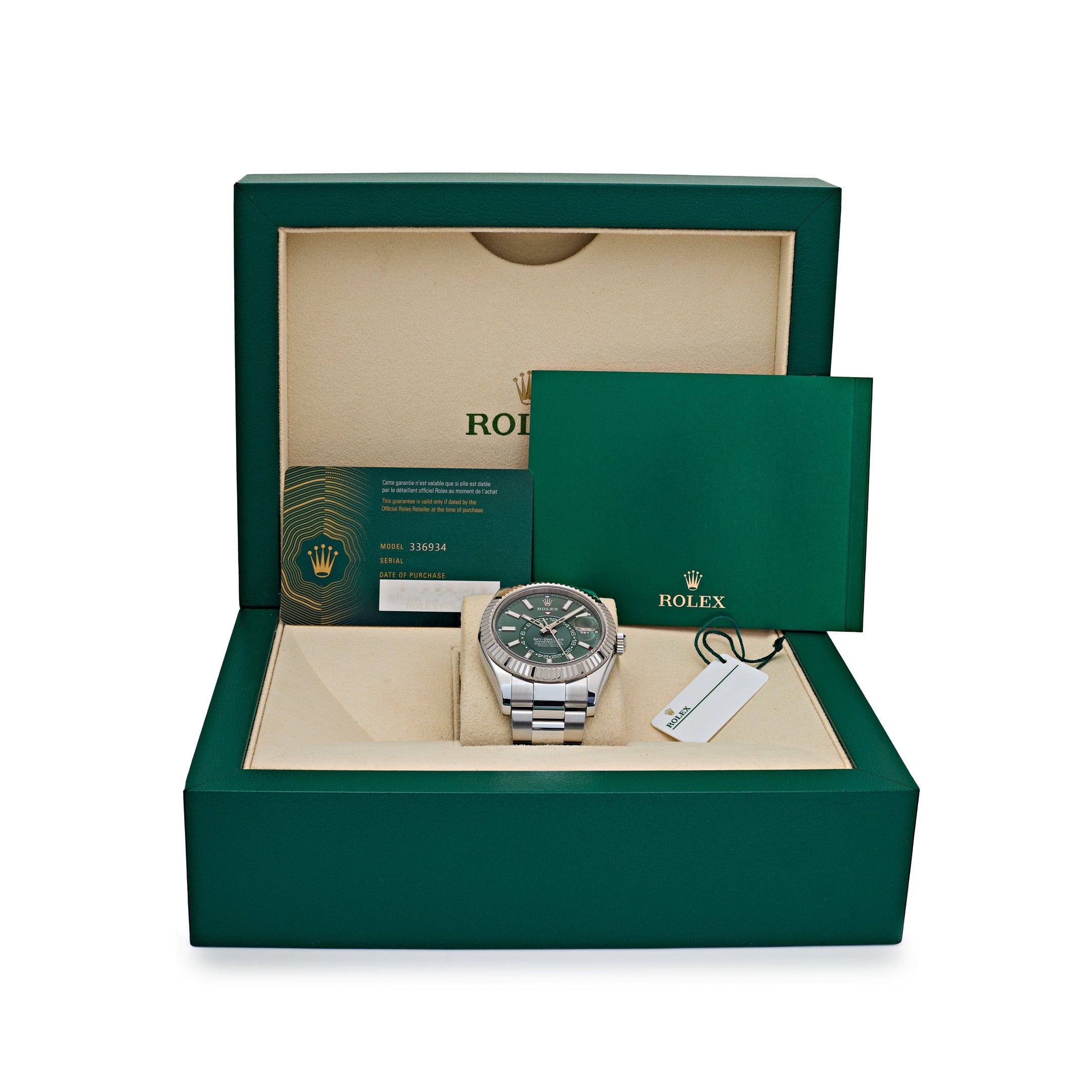 Rolex Sky-Dweller 336934 Stainless Steel Green Dial Oyster (2025