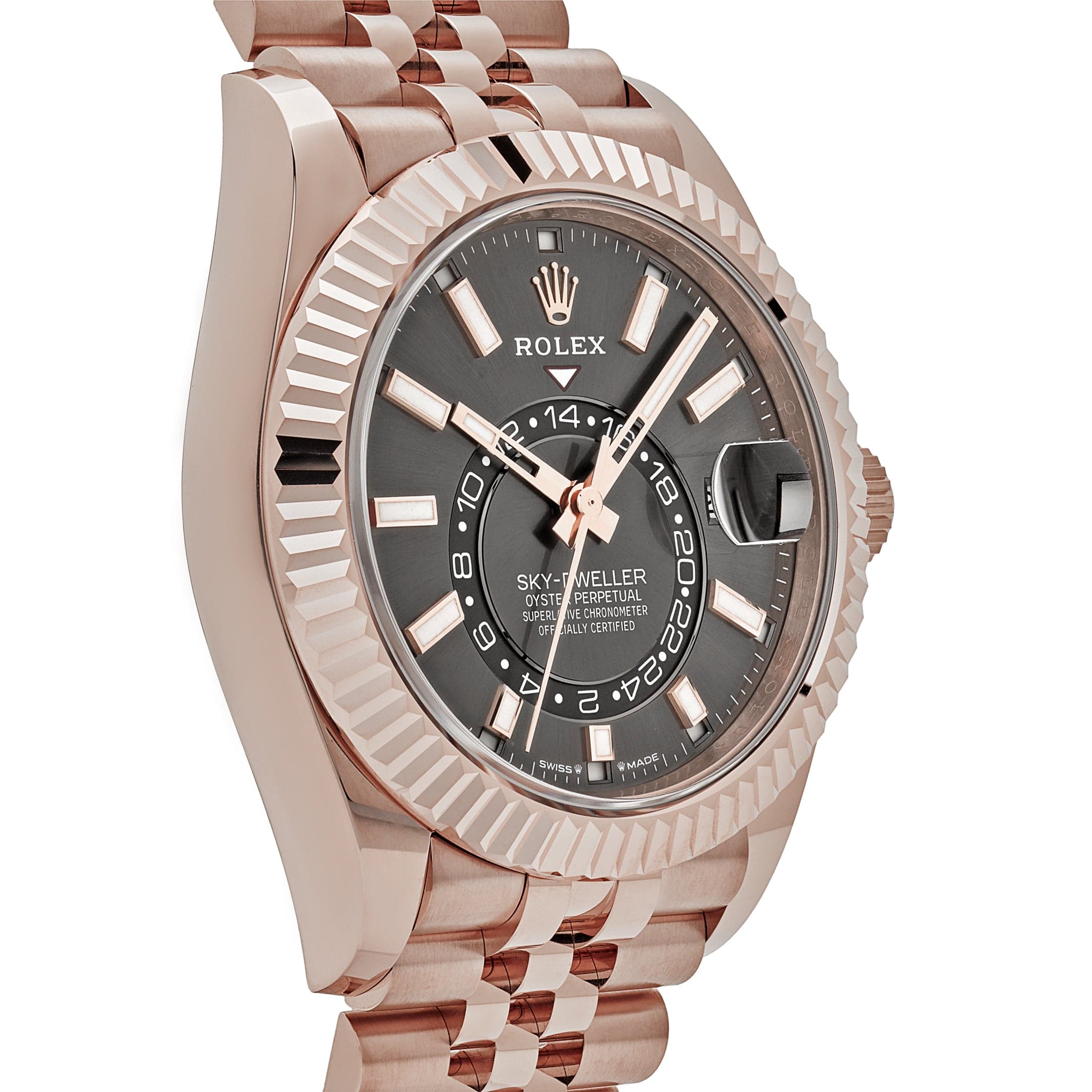 Rolex Sky-Dweller 336935 Rose Gold Slate Dial Jubilee – Wrist