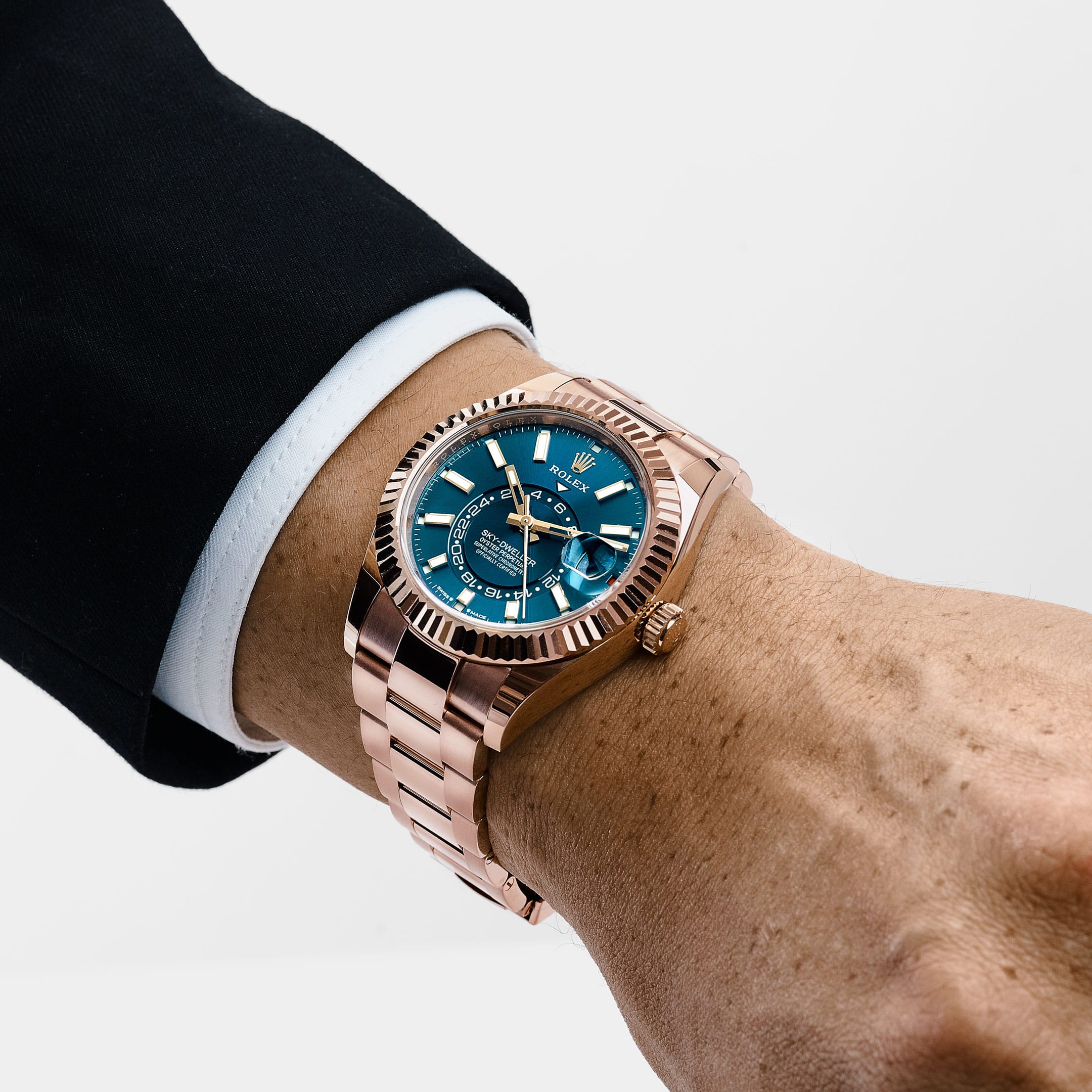 Rolex Sky-Dweller 336935 Rose Gold Blue-Green Dial Oyster (2023)