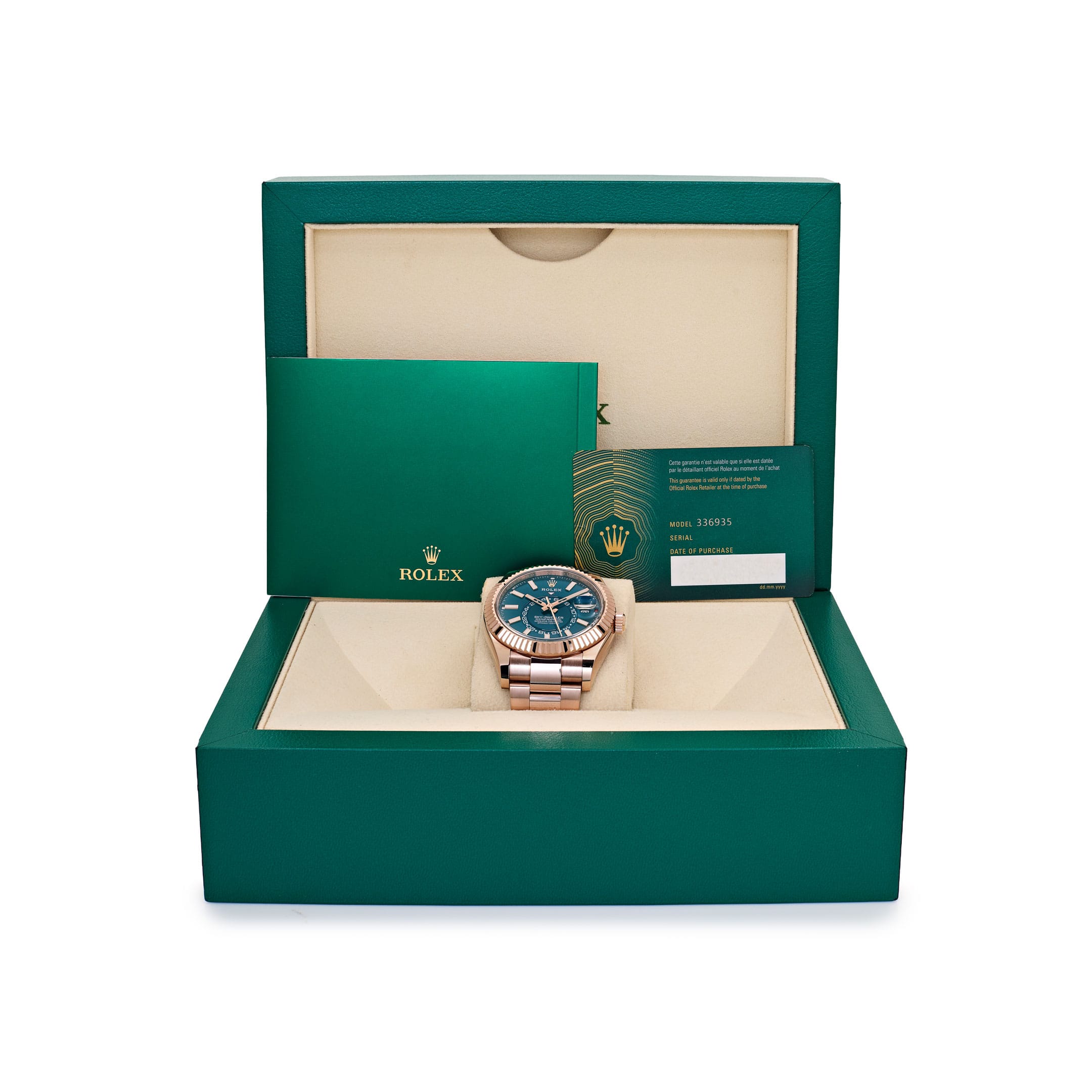 Rolex Sky-Dweller 336935 Rose Gold Blue-Green Dial Oyster (2024