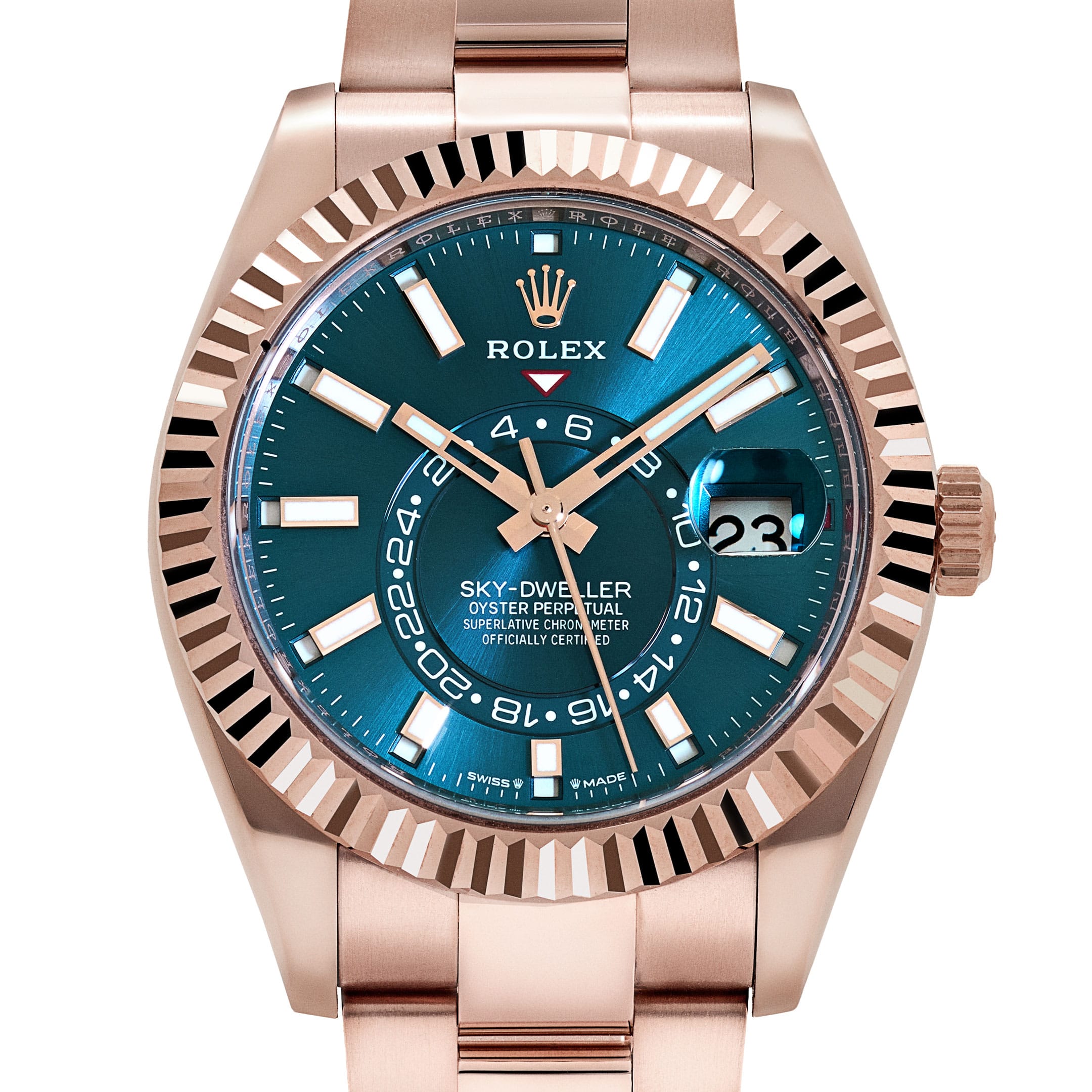 Rolex Sky-Dweller 336935 Rose Gold Blue-Green Dial Oyster (2024)