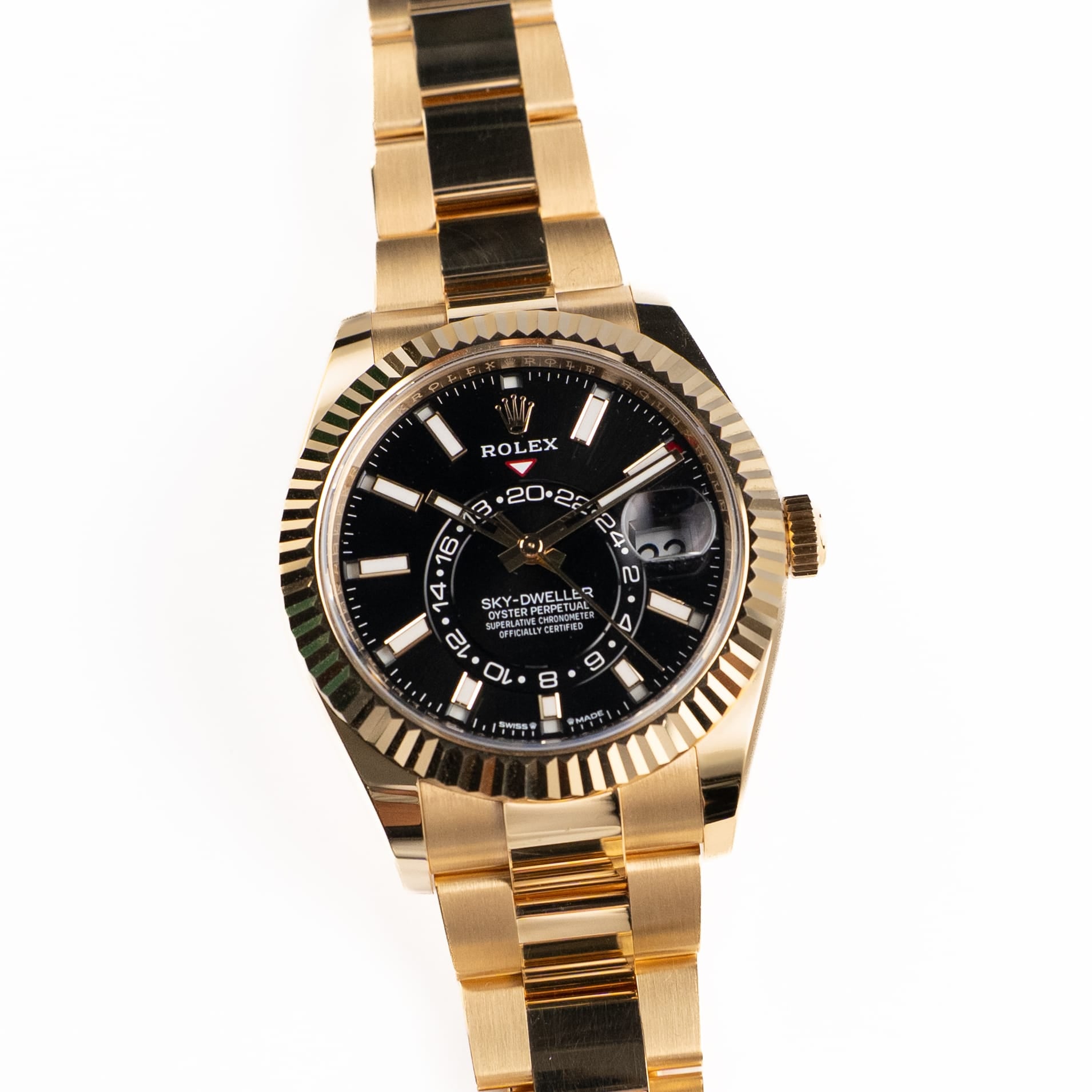 Rolex Sky-Dweller 336938 Yellow Gold Black Dial Oyster (2024