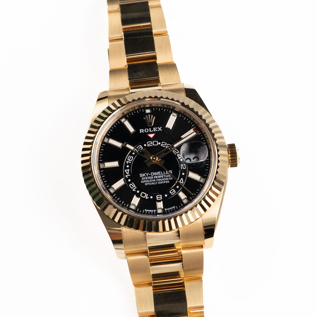 Rolex Sky-Dweller 336938 Yellow Gold Black Dial Oyster (2024)