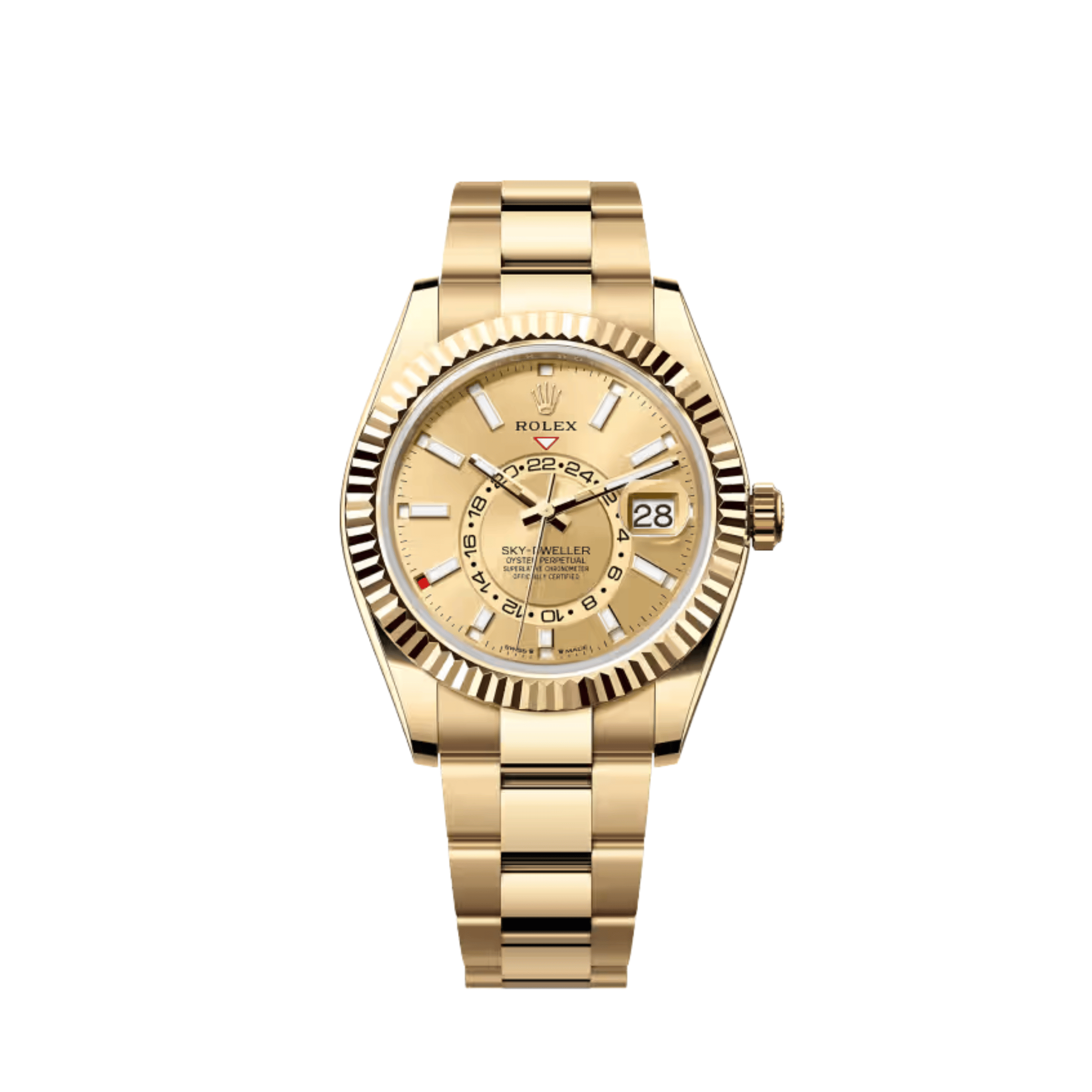 Rolex Sky-Dweller 336938 Yellow Gold Champagne Dial Oyster (2024)