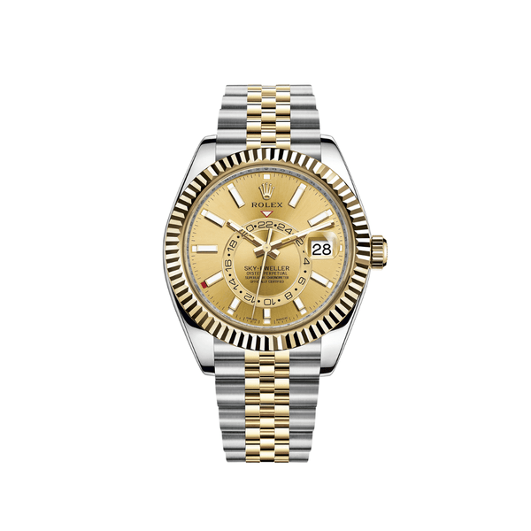 ROLEX クォーツ 腕時計 シルバー ゴールド 326934-0003 Rolex Sky Dweller