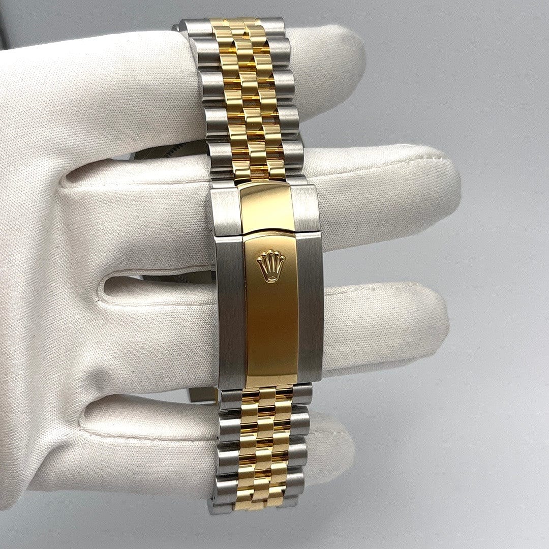 Luxury Watch Rolex Sky-Dweller 42 Stainless Steel Yellow Gold Champagne Dial 326933 Wrist Aficionado