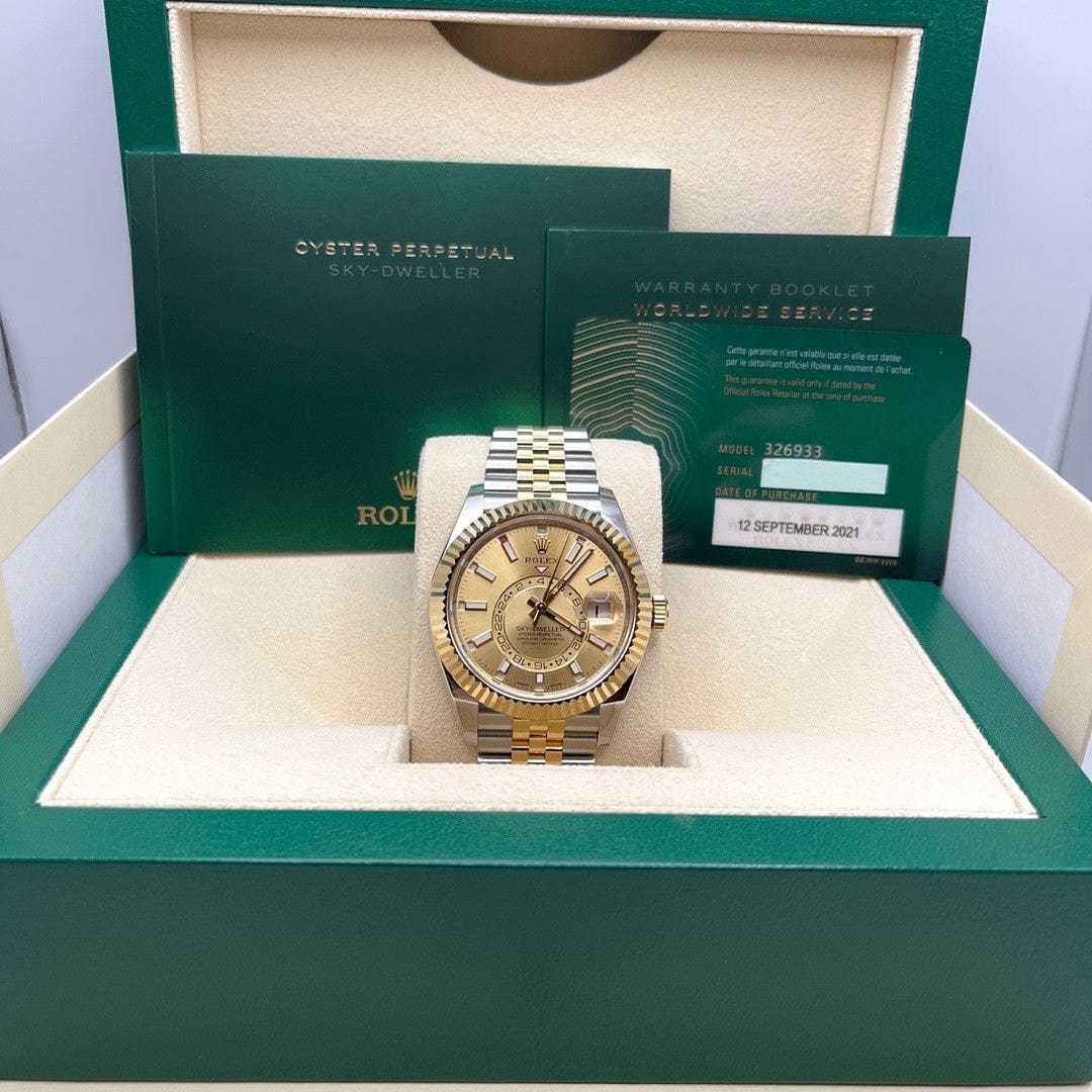 Rolex sky dweller hot sale steel and gold