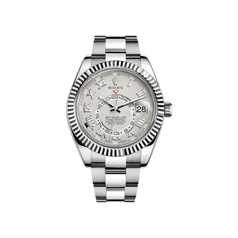 Rolex Sky Dweller 326939 White Gold Ivory Roman Dial Oyster