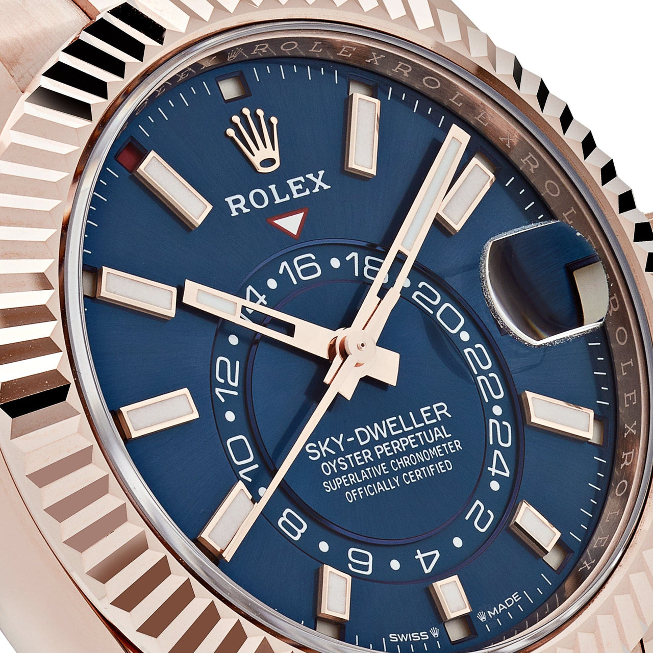 Rolex Sky-Dweller Rose Gold Blue Dial 336935 Wrist Aficionado