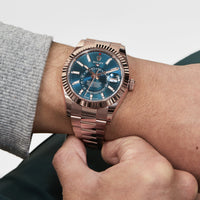 Thumbnail for Rolex Sky-Dweller Rose Gold Blue Dial 336935