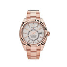 Rolex Sky-Dweller Rose Gold White Dial 326935 Wrist Aficionado