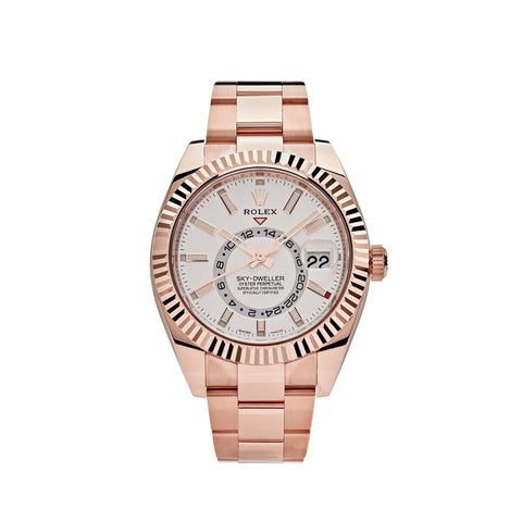 Rose gold best sale sky dweller used