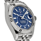 Luxury Watch Rolex Sky-Dweller Stainless Steel Blue Dial Jubilee Bracelet 326934 Wrist Aficionado