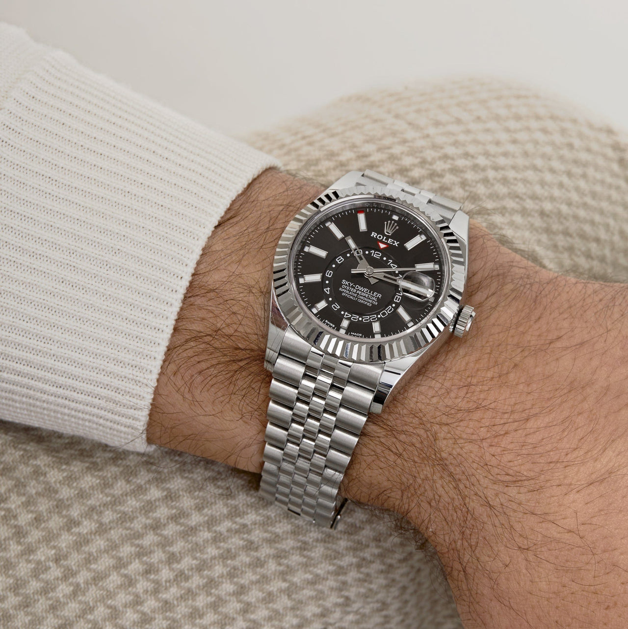 Rolex sky sale dweller on wrist