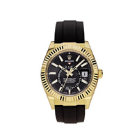 Thumbnail for Luxury Watch Rolex Sky-Dweller Yellow Gold Black Dial 326238 Wrist Aficionado
