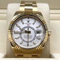 Thumbnail for Luxury Watch Rolex Sky-Dweller Yellow Gold White Dial 326938 Wrist Aficionado