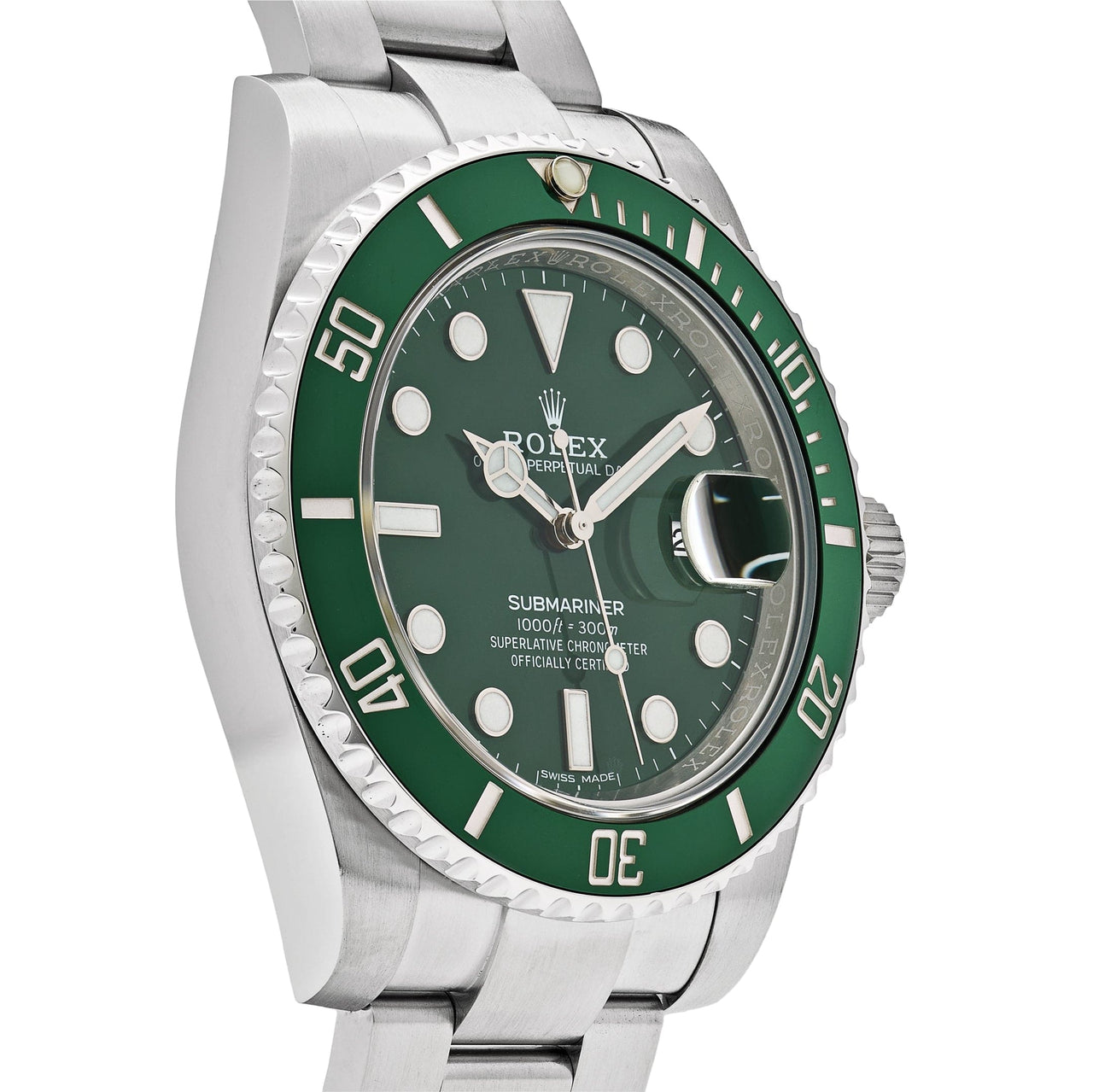 Rolex Submariner Date 116610LV 'Hulk' Stainless Steel Green Dial (2016)
