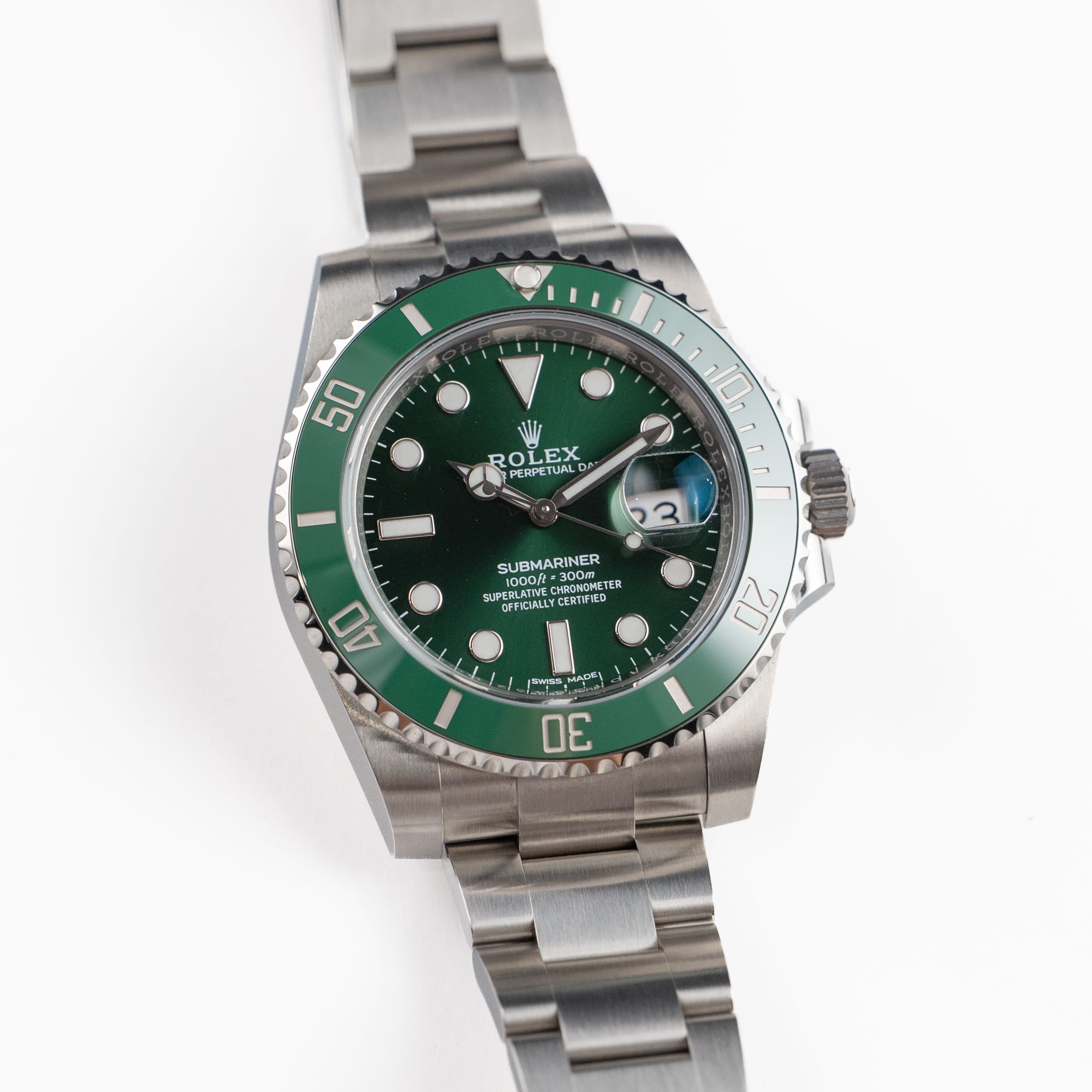Rolex Submariner Date 116610LV 'Hulk' Stainless Steel Green Dial (2019)
