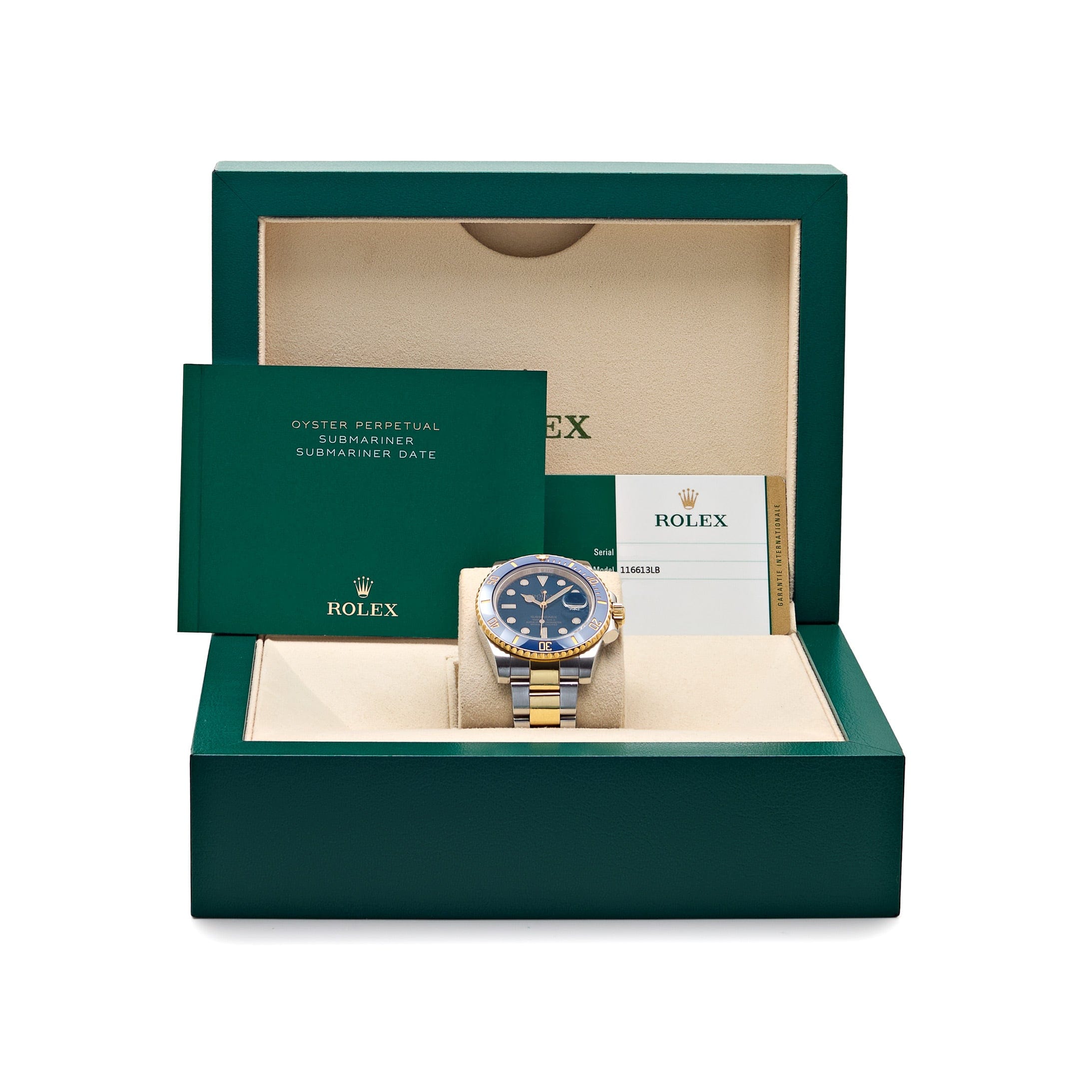 Rolex Submariner Date 116613LB Stainless Steel Yellow Gold Blue Dial (2015)