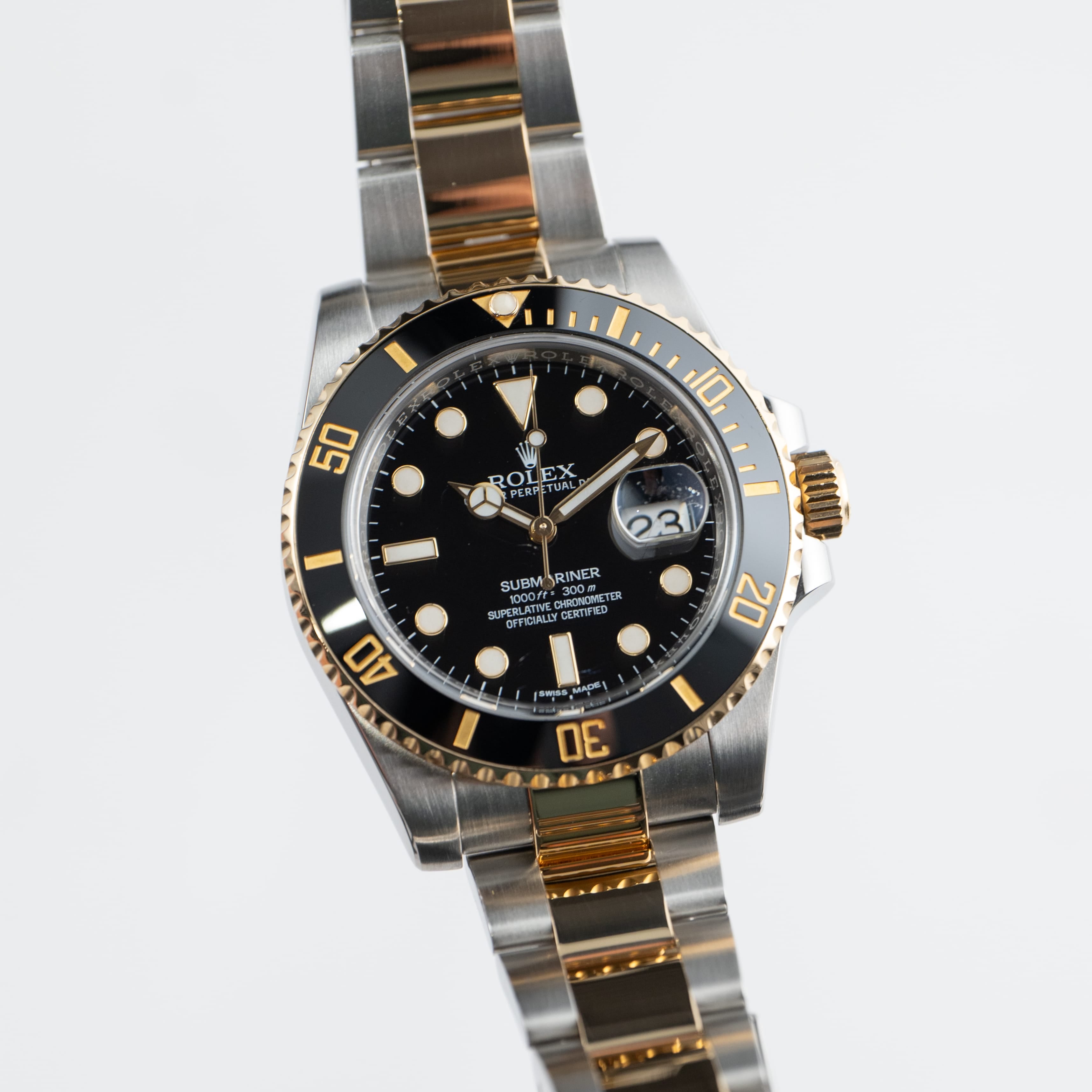 Rolex Submariner Date 116613LN Stainless Steel Yellow Gold Black Dial (2016)