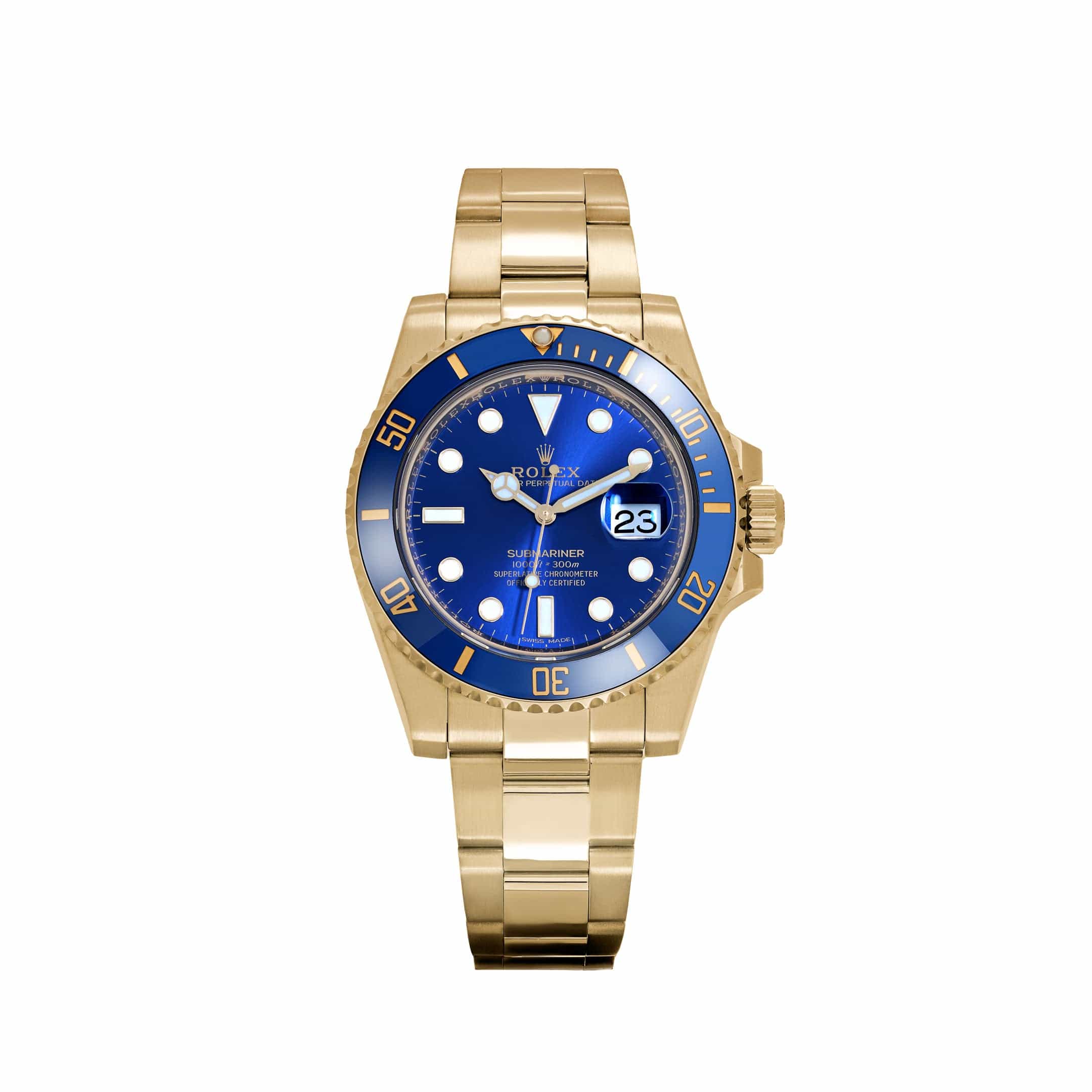 Rolex Submariner Date 116618LB Yellow Gold Blue Dial (2019)