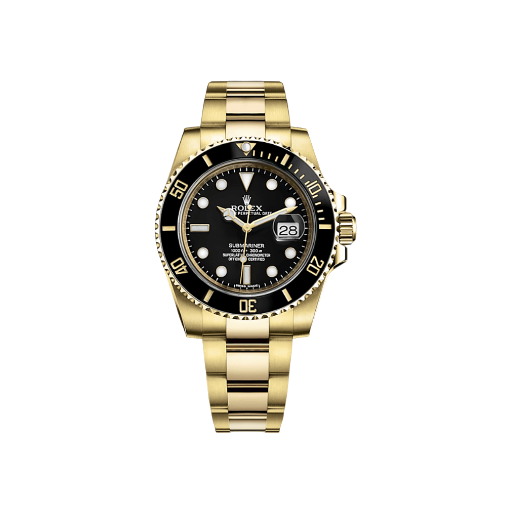 Rolex Submariner Date 116618LN Yellow Gold Black Dial 2020