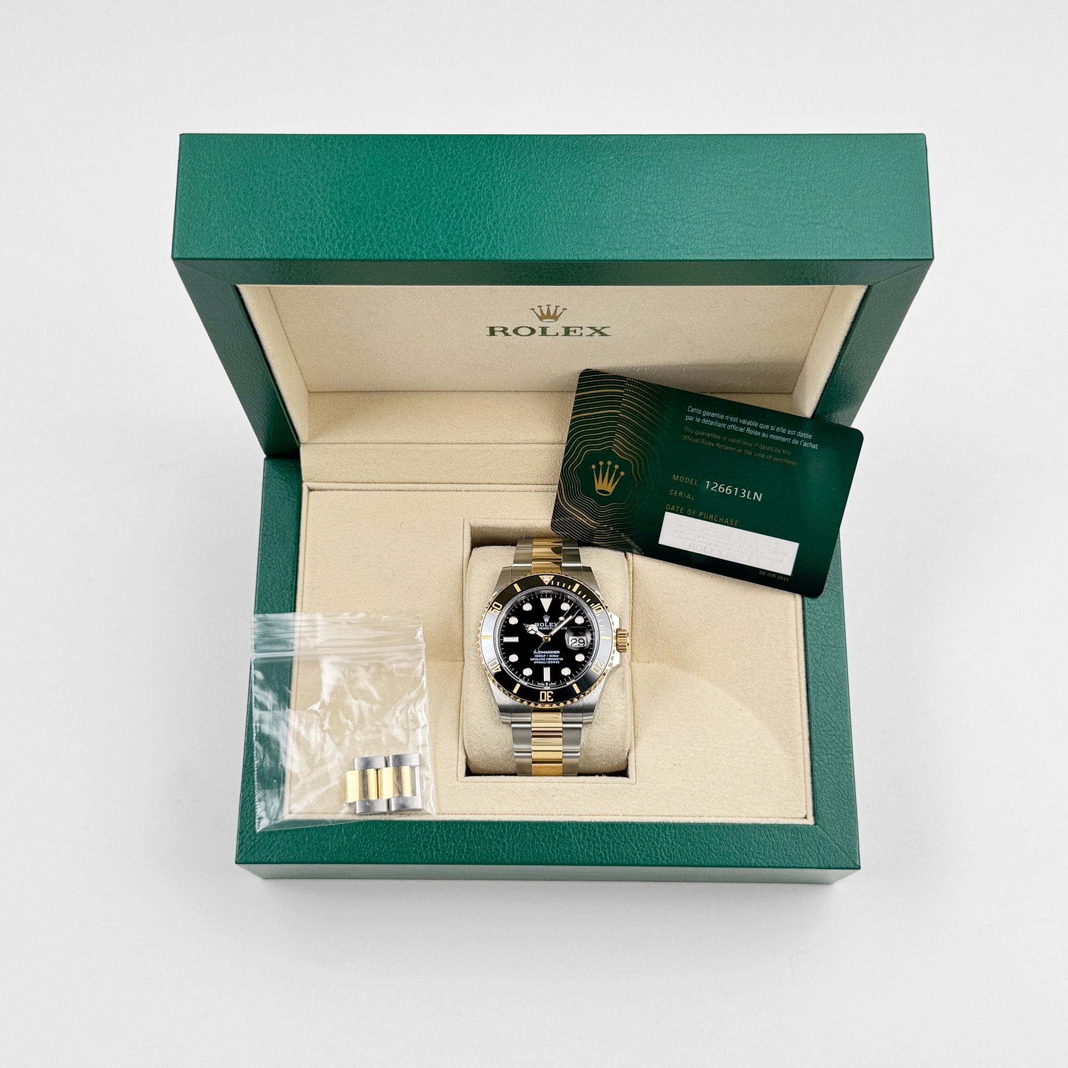 Rolex Submariner Date 126613LN Stainless Steel Yellow Gold Black Dial (2024)