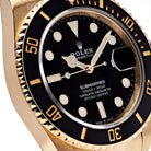 Luxury Watch Rolex Submariner Date Yellow Gold Black Dial 126618LN wrist aficionado