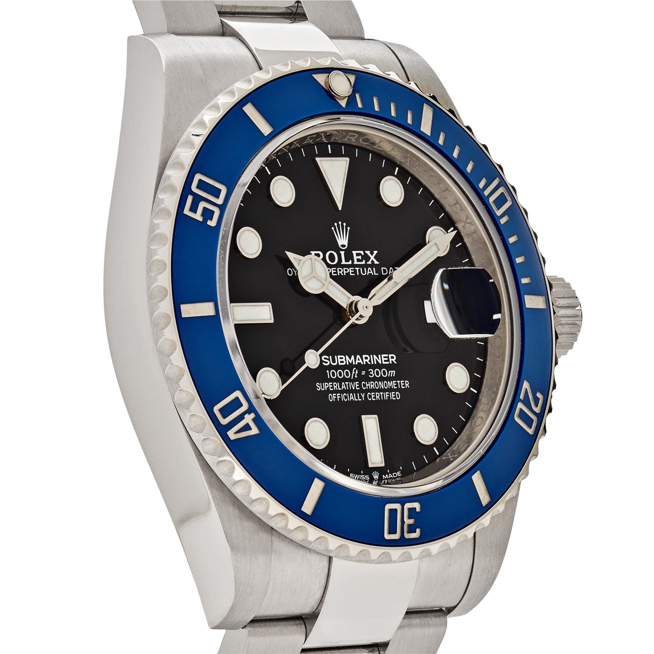 Rolex Submariner Date 41 White Gold Black Dial Blue Bezel 126619LB (2022) wrist aficionado