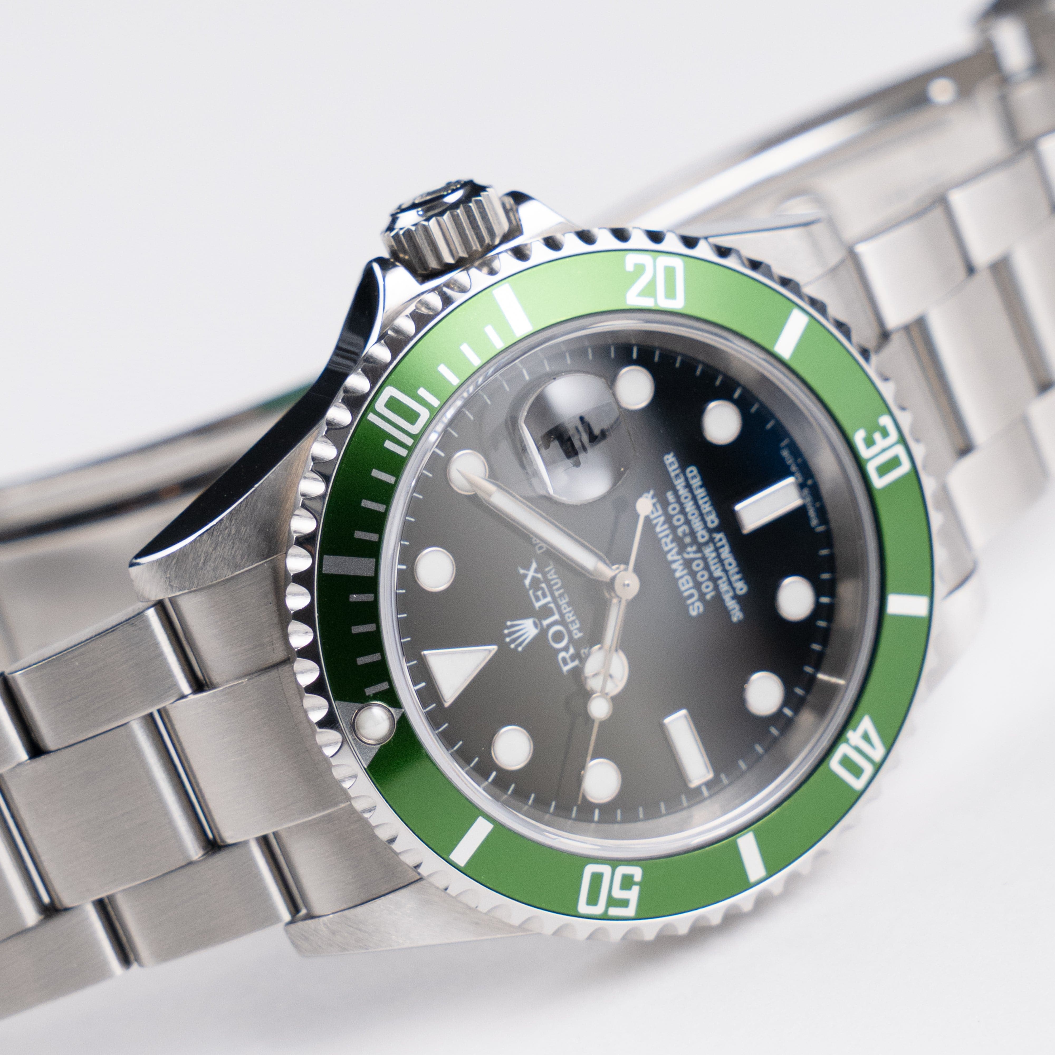 Rolex Submariner Date 16610LV 'Kermit' Stainless Steel Black Dial