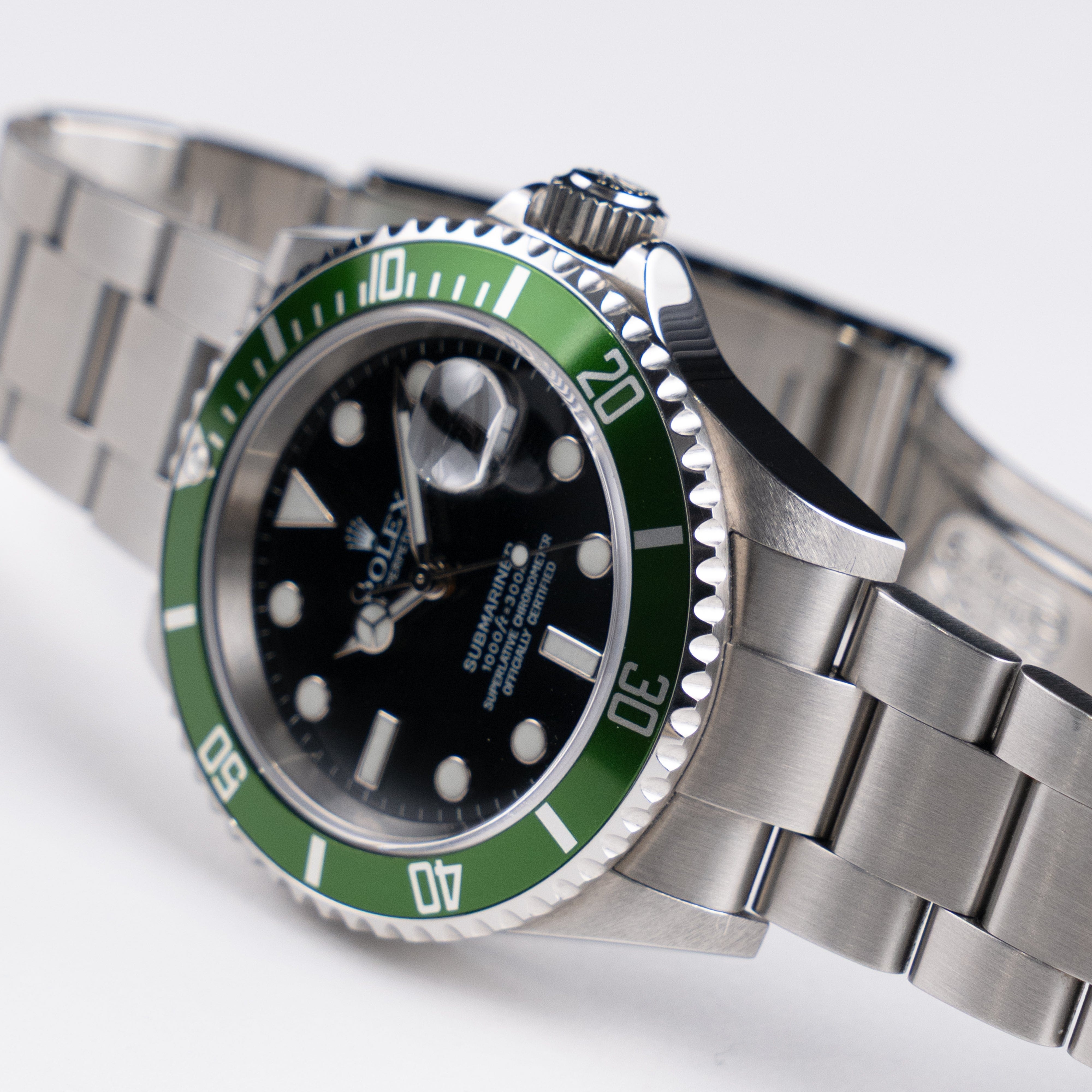 Rolex Submariner Date 16610LV 'Kermit' Stainless Steel Black Dial