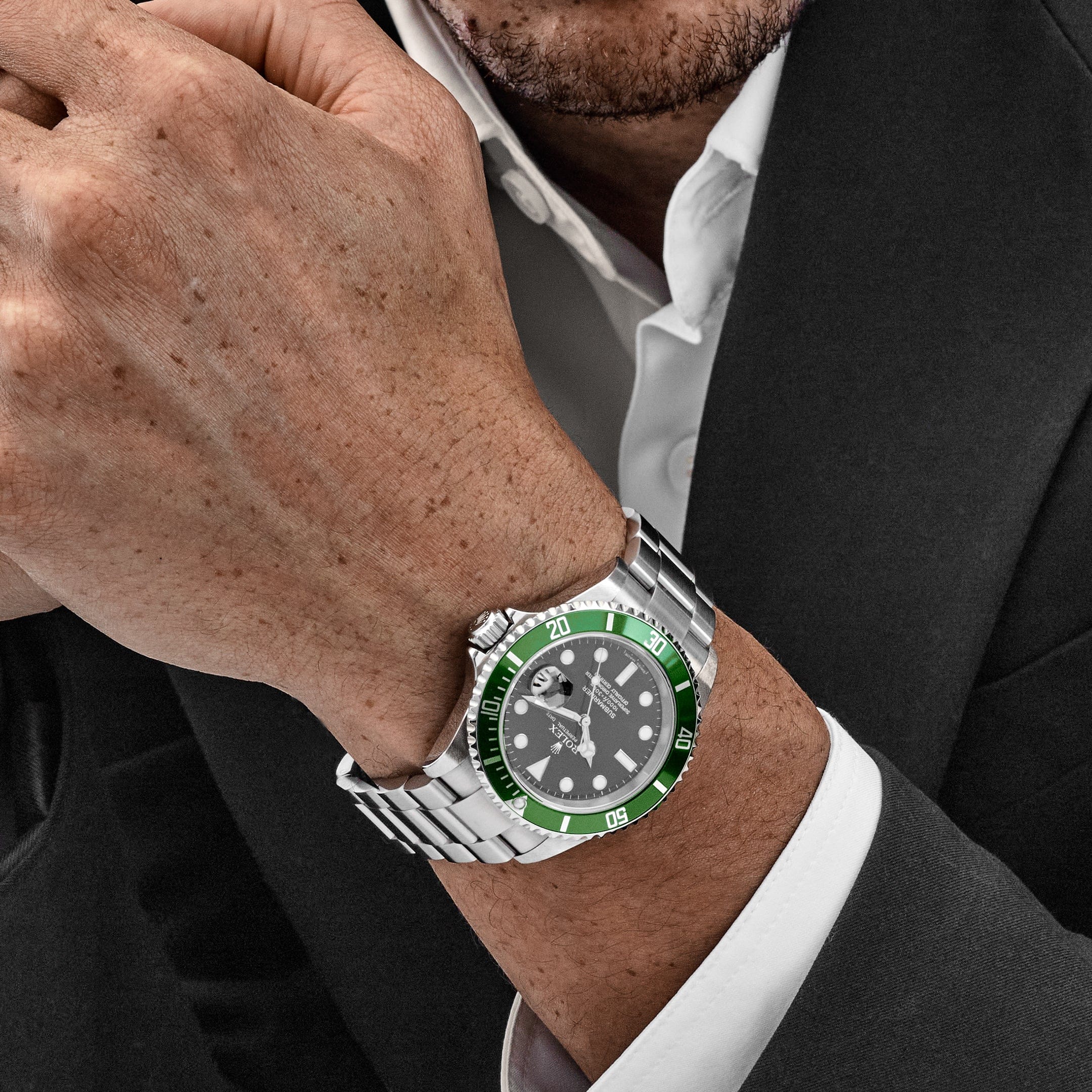 Rolex Submariner Date 16610LV 'Kermit' Stainless Steel Black Dial