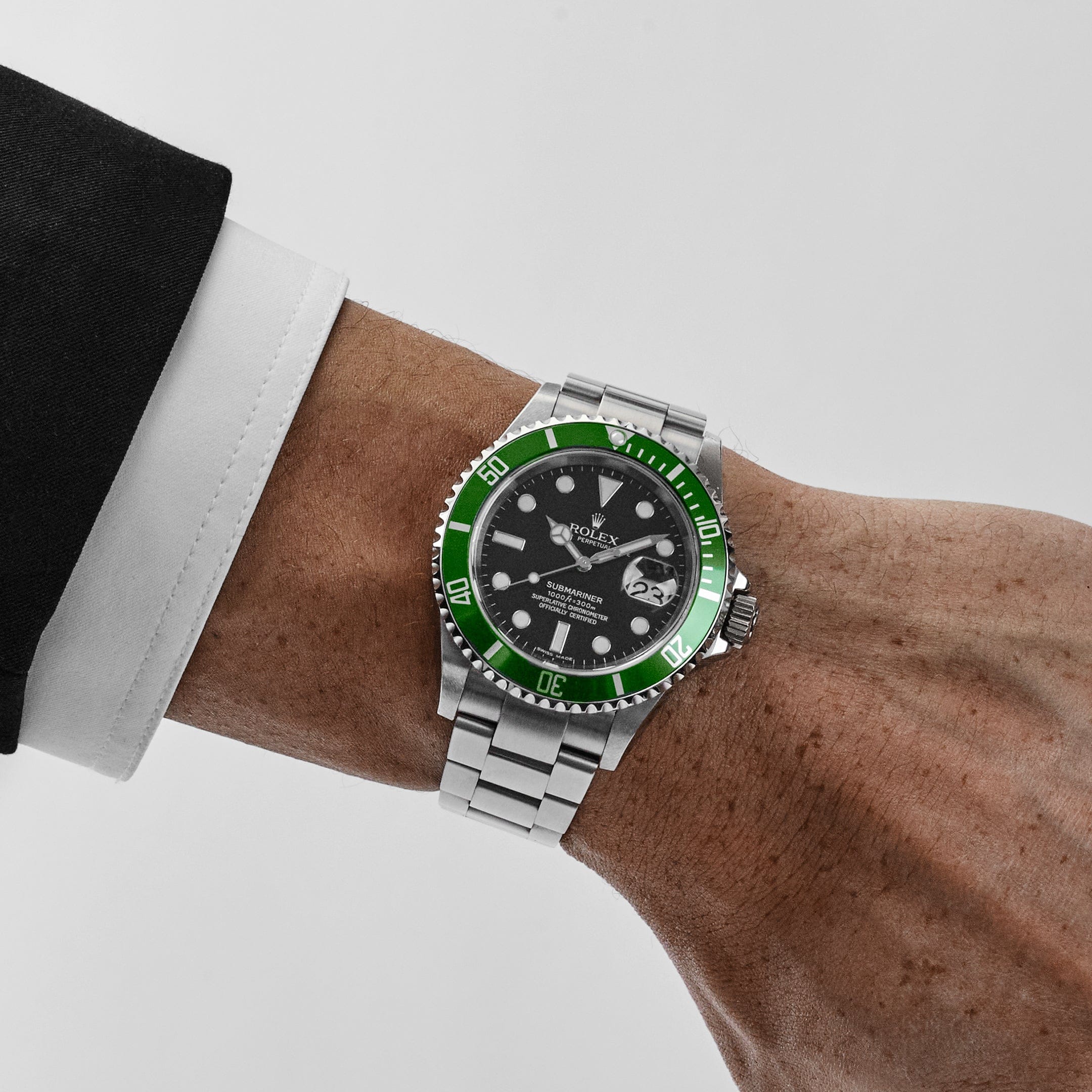 Rolex Submariner Date 16610LV 'Kermit' Stainless Steel Black Dial