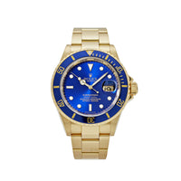 Thumbnail for Rolex Submariner Date 16618LB Yellow Gold Blue Dial