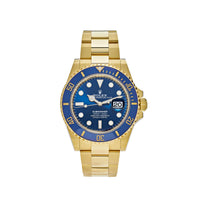 Rolex blue online gold