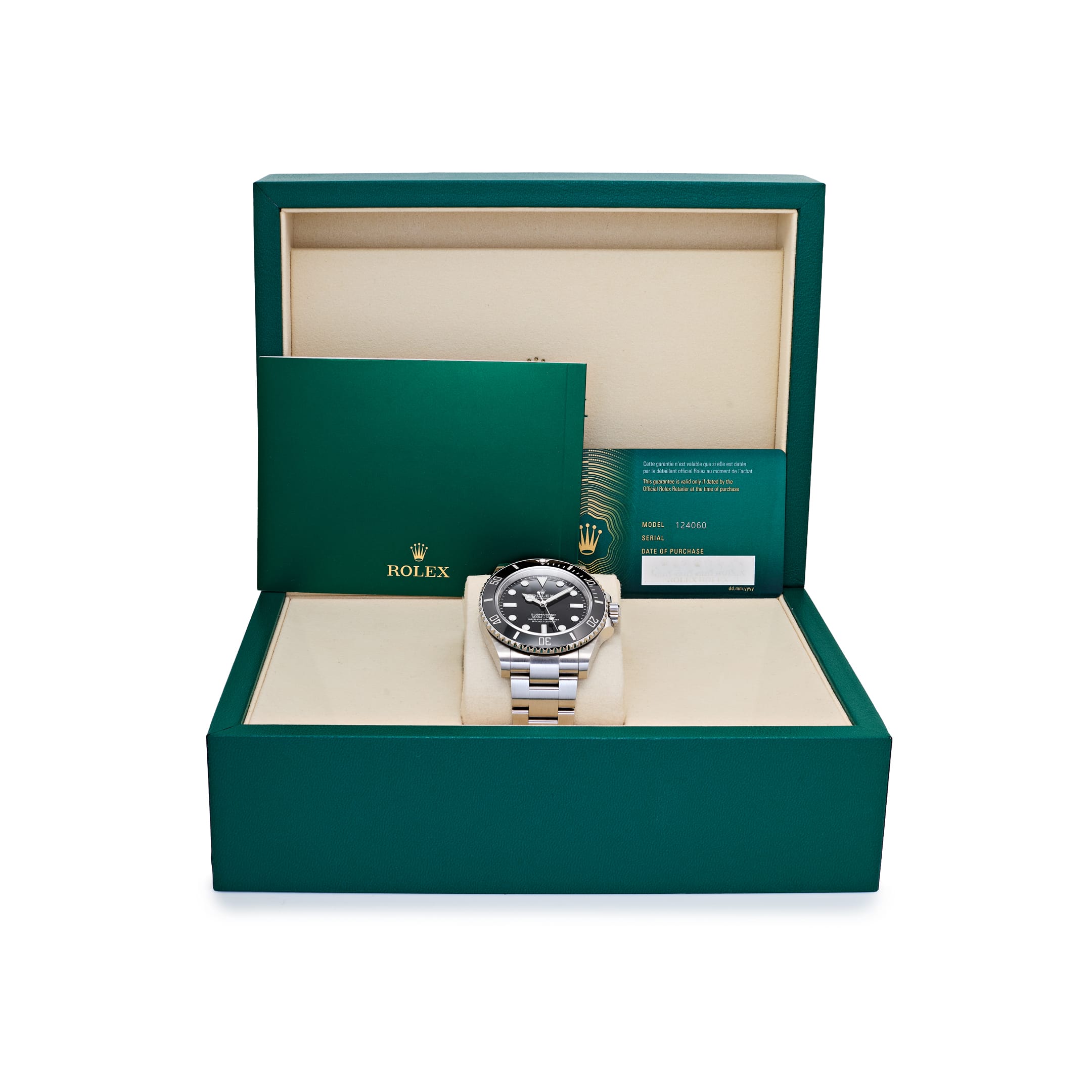Rolex Submariner No Date 124060 Stainless Steel Black Dial (2026