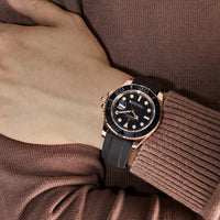 Thumbnail for Luxury Watch Rolex Yacht Master 40 Rose Gold Black Dial 116655 (2017) wrist aficionado