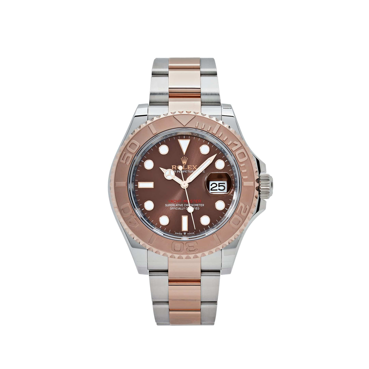 Rolex Yacht-Master 126621 Stainless Steel Rose Gold Brown Dial