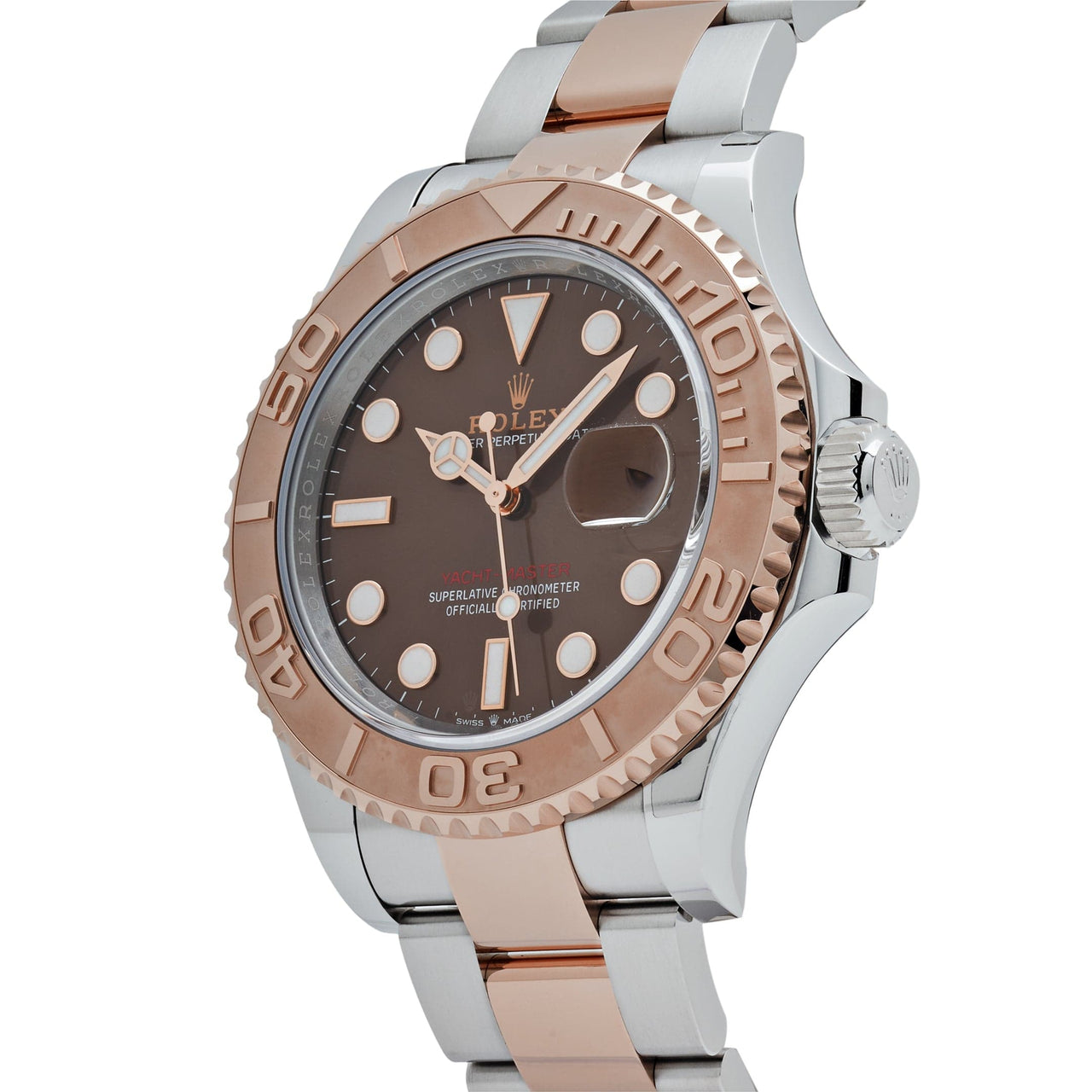 Rolex Yacht-Master 126621 Stainless Steel Rose Gold Brown Dial